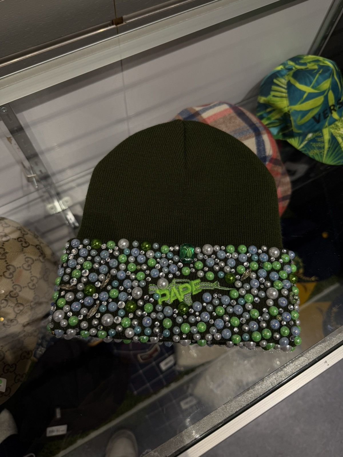 Other PAPE Stone Beanie Crystal Brand New Size ONE SIZE - 1 Thumbnail