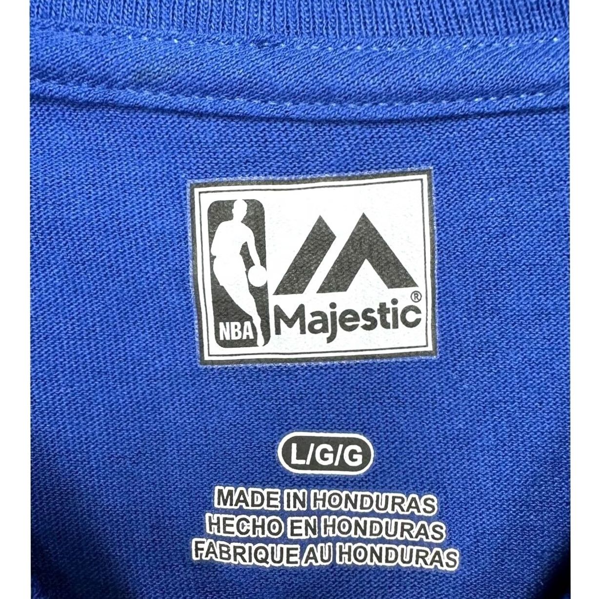 NBA Steph Curry T-Shirt Adult Large Blue NBA Golden State Warrior Mens Majestic NEW Size US L / EU 52-54 / 3 - 5 Thumbnail