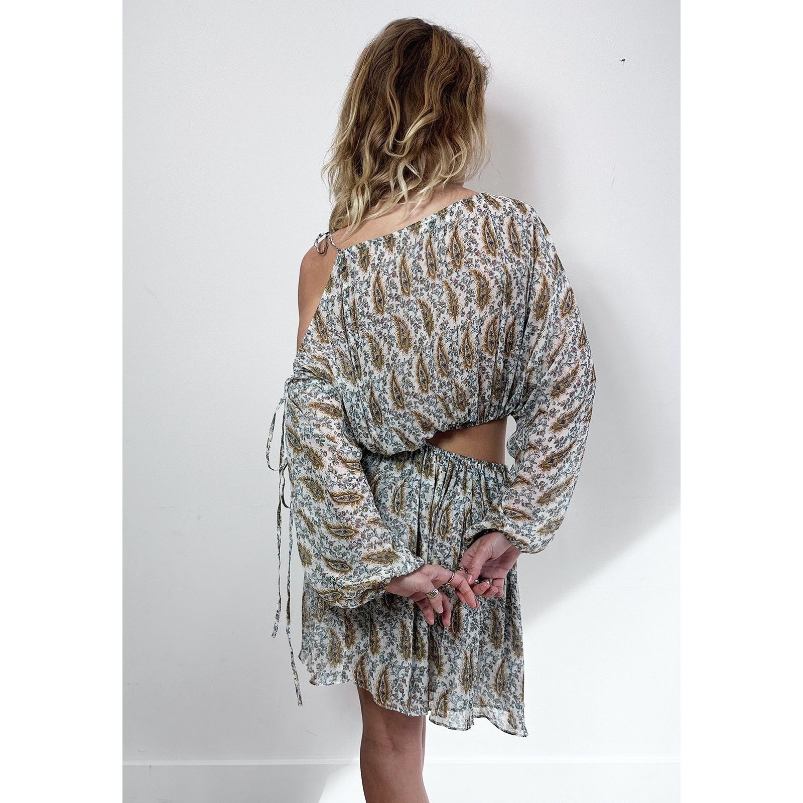 Scanlan Theodore Scanlan Theodore Foulard Mini Dress Size M / US 6-8 / IT 42-44 - 5 Thumbnail