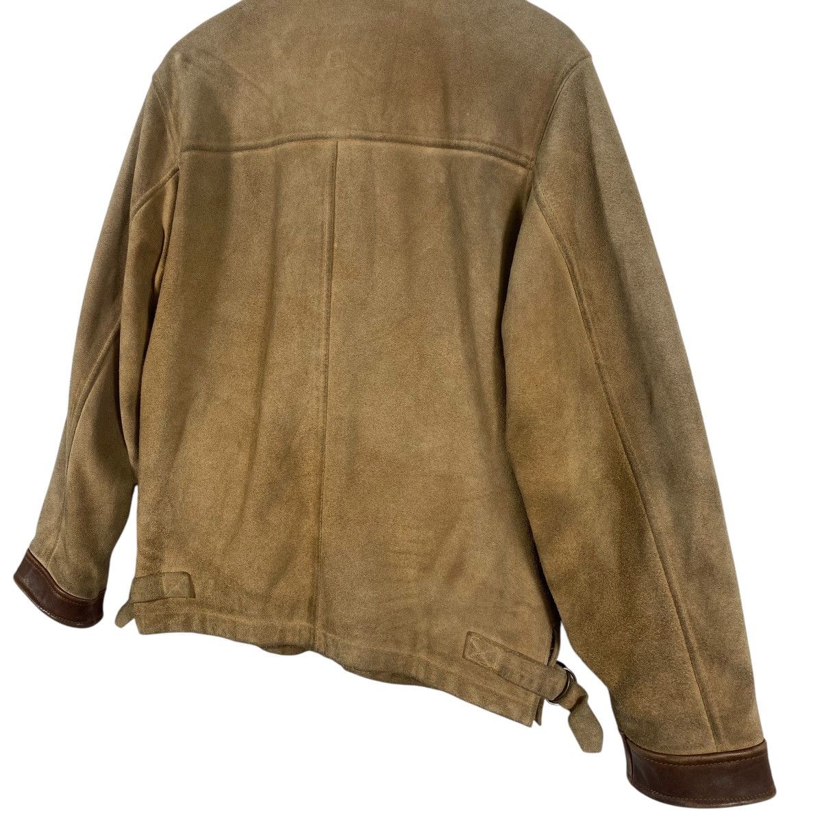Beams Japan × Vintage Vintage 90s Beams Suede Leather Zipper Jacket M Size Size US M / EU 48-50 / 2 - 15 Thumbnail