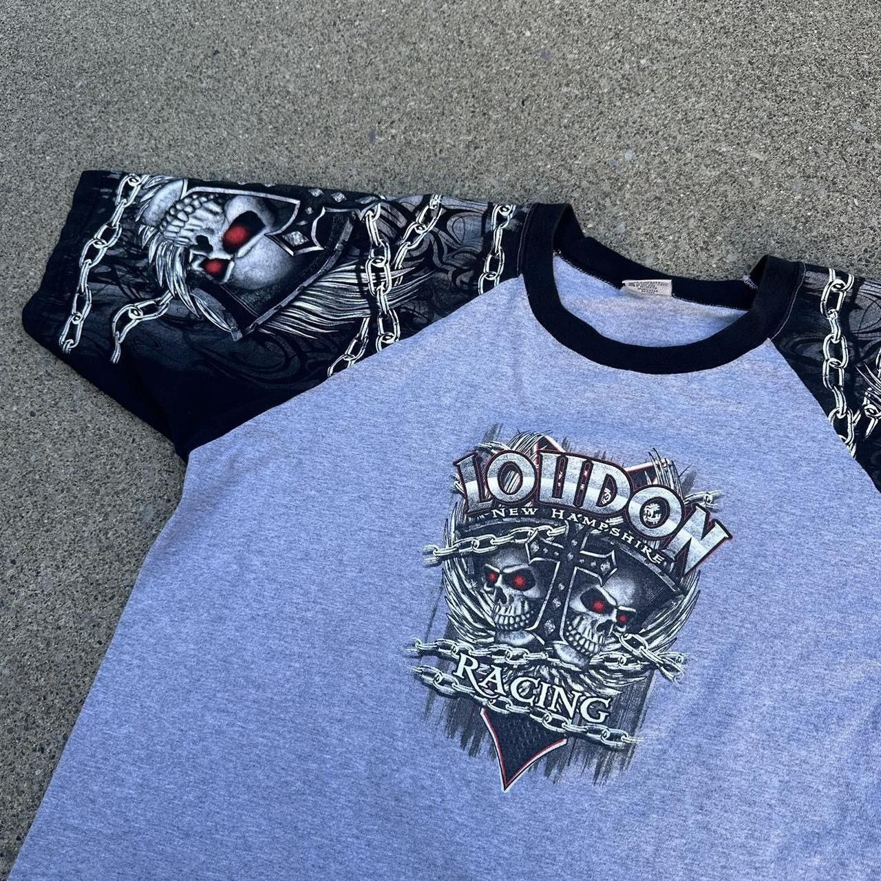 Vintage Y2K skull aop shirt Size US XL / EU 56 / 4 - 4 Thumbnail