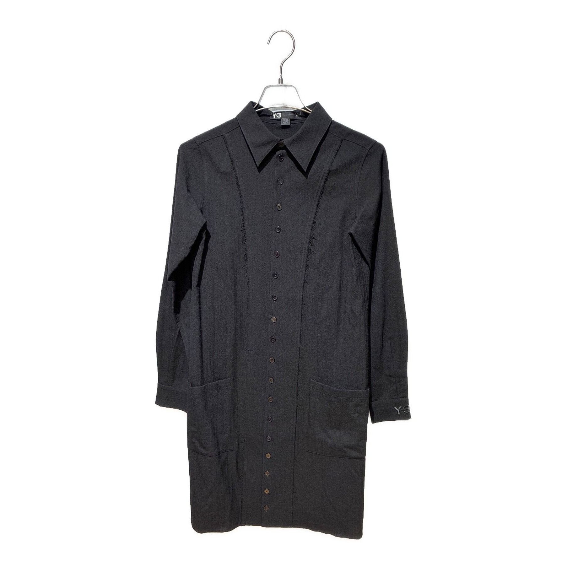 Y-3 Y-3 Designer Long Shirt Wool Z13211 Black Size XS Size US XS / EU 42 / 0 - 1 Thumbnail