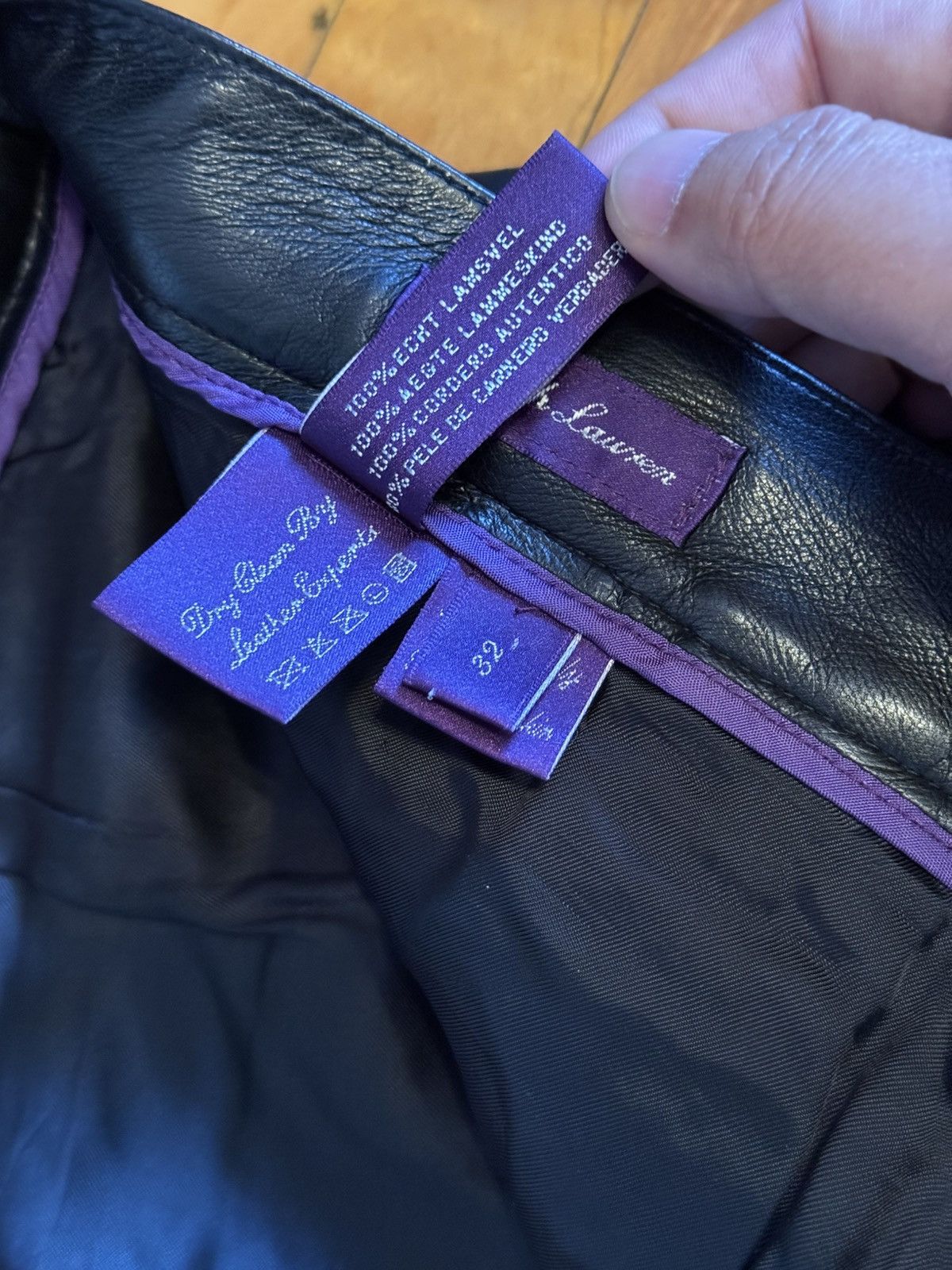 Ralph Lauren Purple Label Ralph Lauren Purple Label Leather Pants Jeans Size 32 Size US 32 / EU 48 - 12 Thumbnail