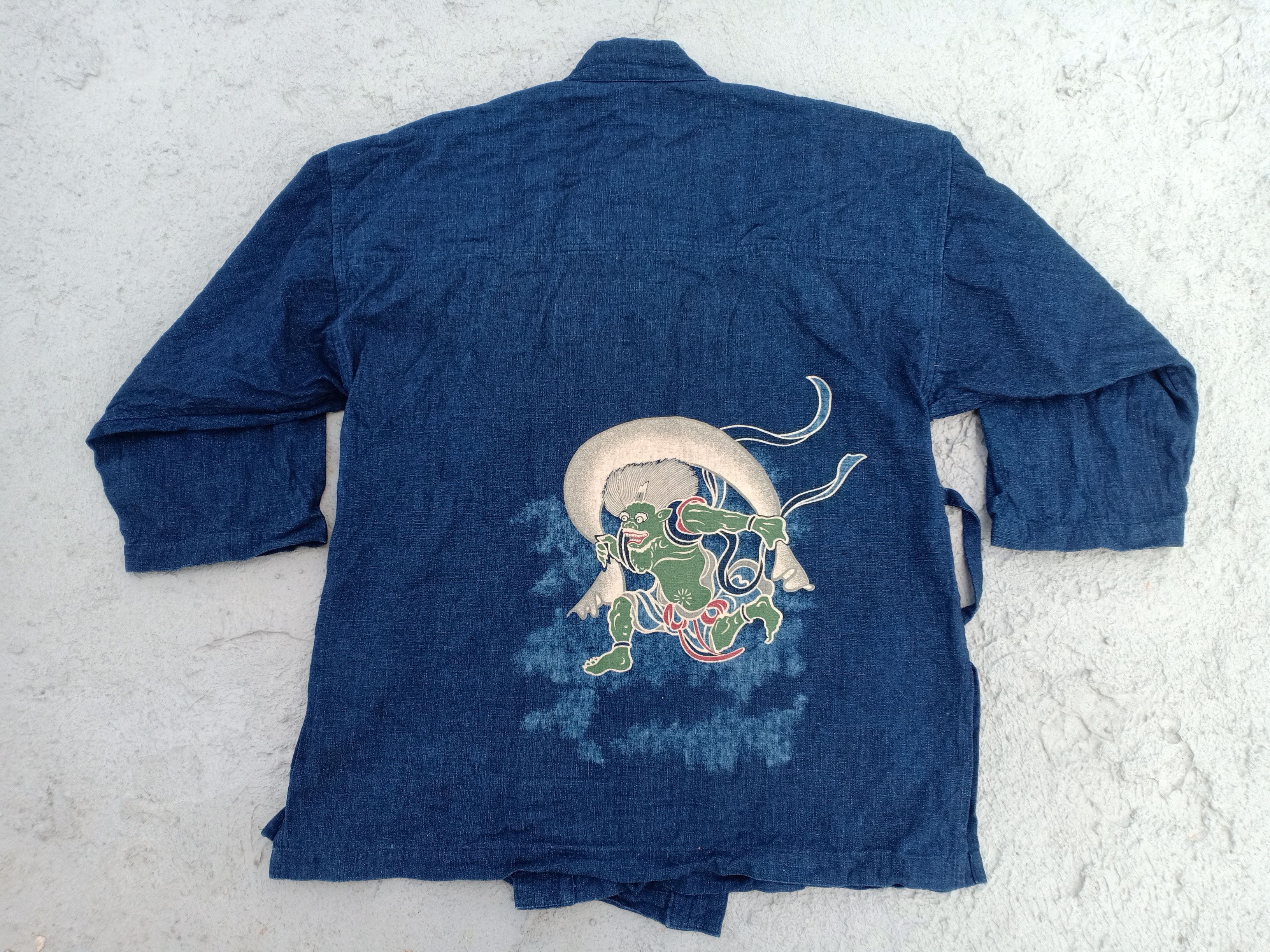 Vintage HANUMAN Kimono Denim Jacket Size US M / EU 48-50 / 2 - 1 Thumbnail