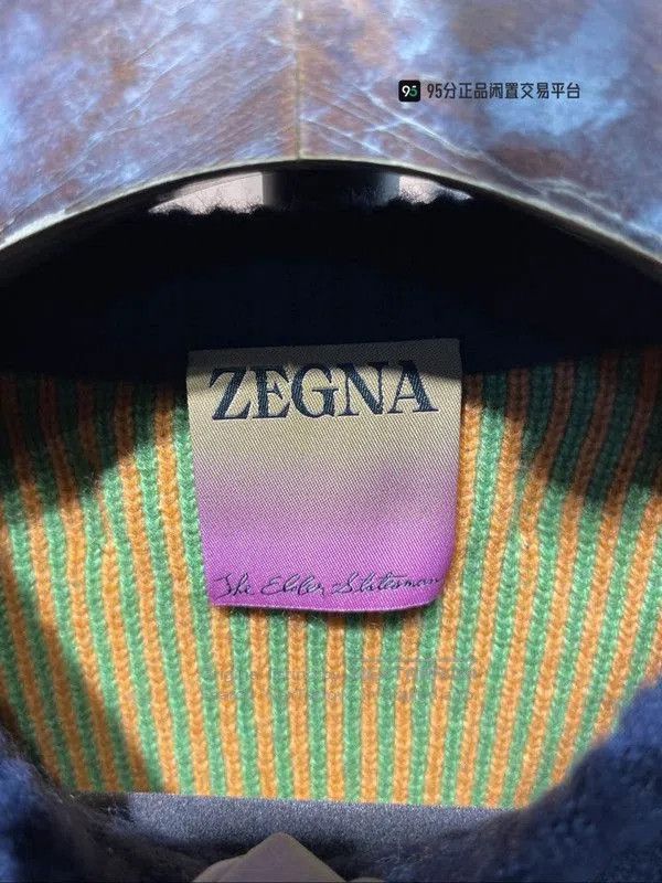 Ermenegildo Zegna Zegna x THE ELDER STATESMAN Intarsia Crewneck Sweater. Size US M / EU 48-50 / 2 - 2 Thumbnail