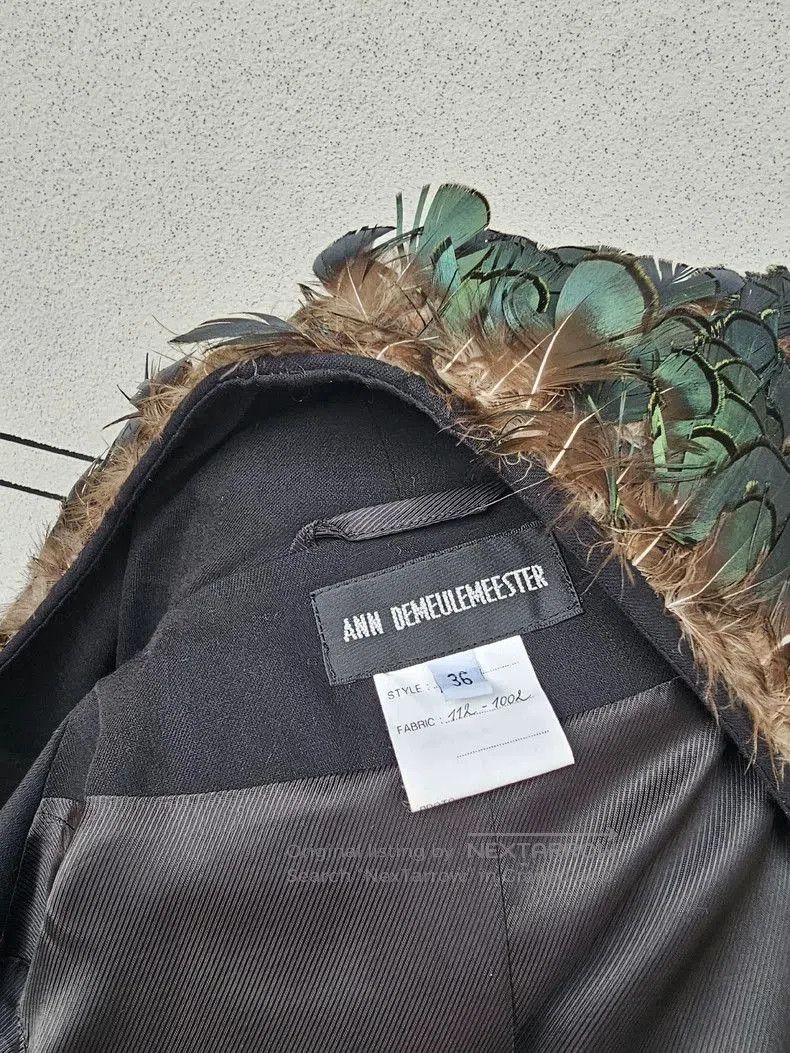 Ann Demeulemeester Ann Demeulemeester Feather Jacket for Women. Size M / US 6-8 / IT 42-44 - 9 Thumbnail
