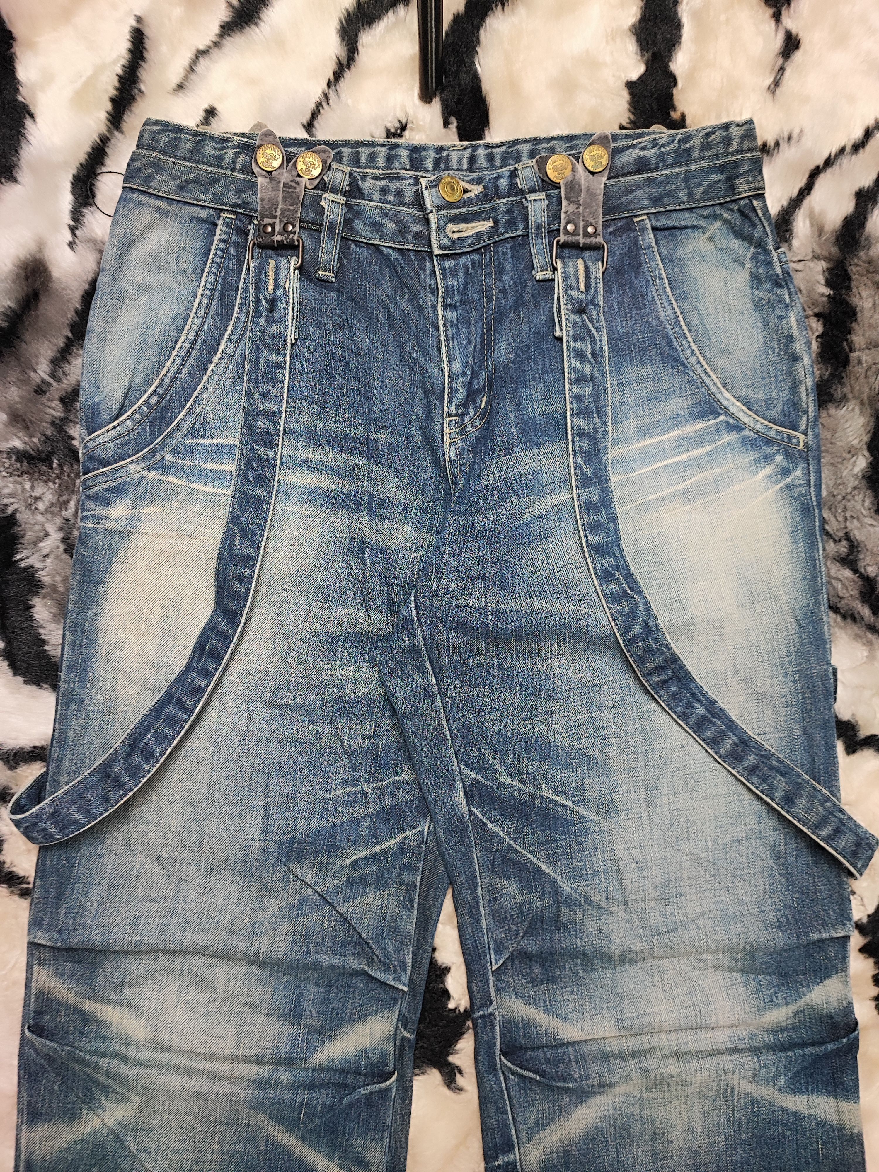 PPFM PPFM Bondage Punk Distressed Jeans ERD Grunge Chrome Size US 29 - 3 Thumbnail