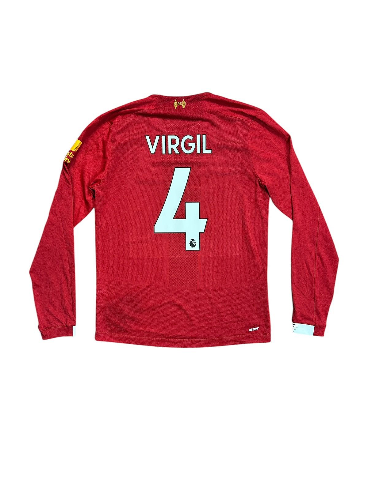 New Balance Liverpool 2019/20 Virgil Van Dijk Long Sleeve Home Jersey Size US S / EU 44-46 / 1 - 1 Thumbnail