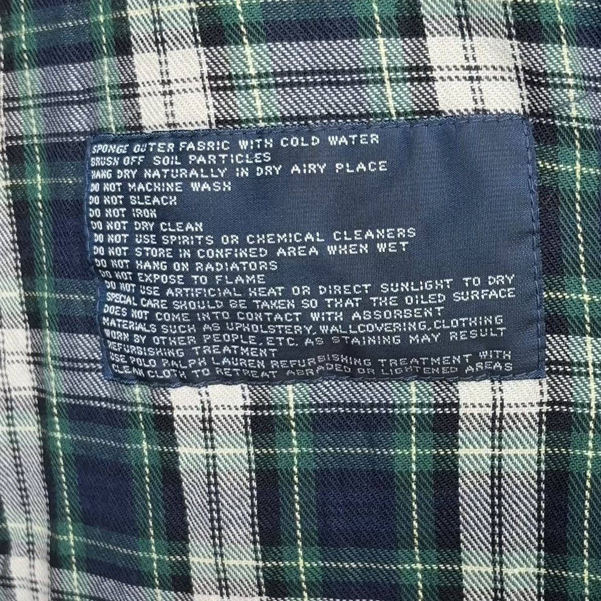 Polo Ralph Lauren Vintage Oilcloth Waxed Cotton Jacket Navy Barn Coat Field Size US XL / EU 56 / 4 - 15 Thumbnail
