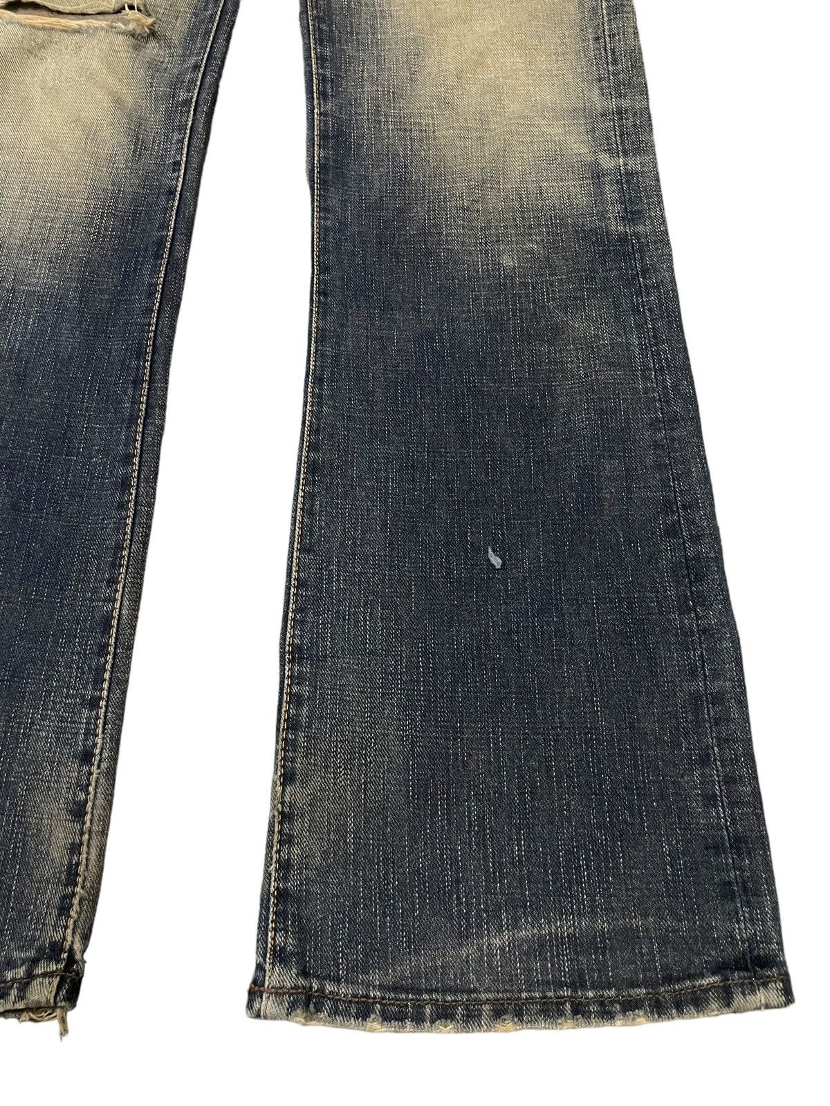 Big John Vintage Big John x GL Heart Bootcut Mud Wash Distroyed Jeans Size US 30 / EU 46 - 4 Thumbnail