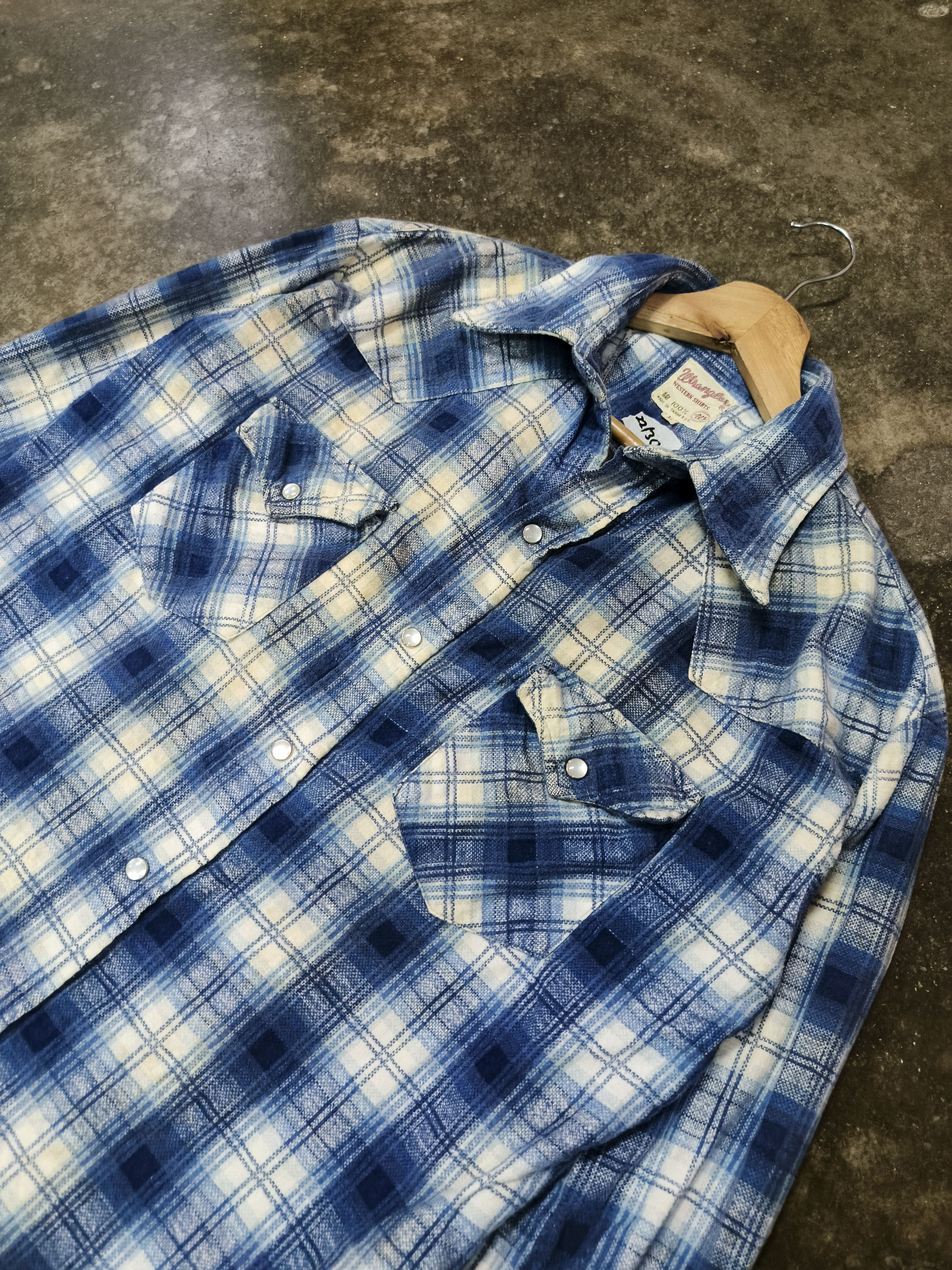 Wrangler VTG WRANGLER WESTERN SHIRTS PLAID Size US L / EU 52-54 / 3 - 2 Thumbnail