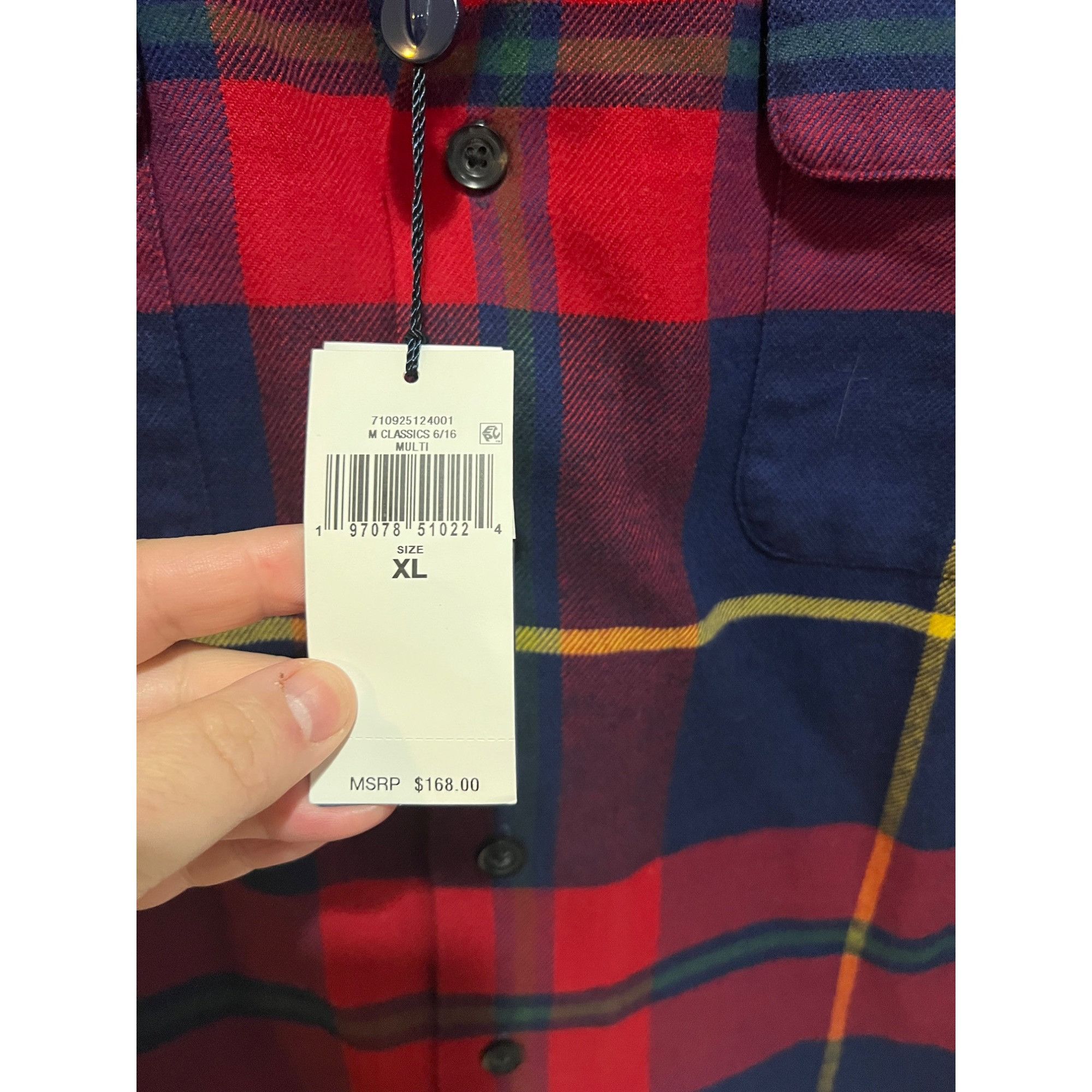 Ralph Lauren Polo Ralph Lauren Flannel Long Sleeve Button Up Shirt - NWT Size US XL / EU 56 / 4 - 3 Thumbnail