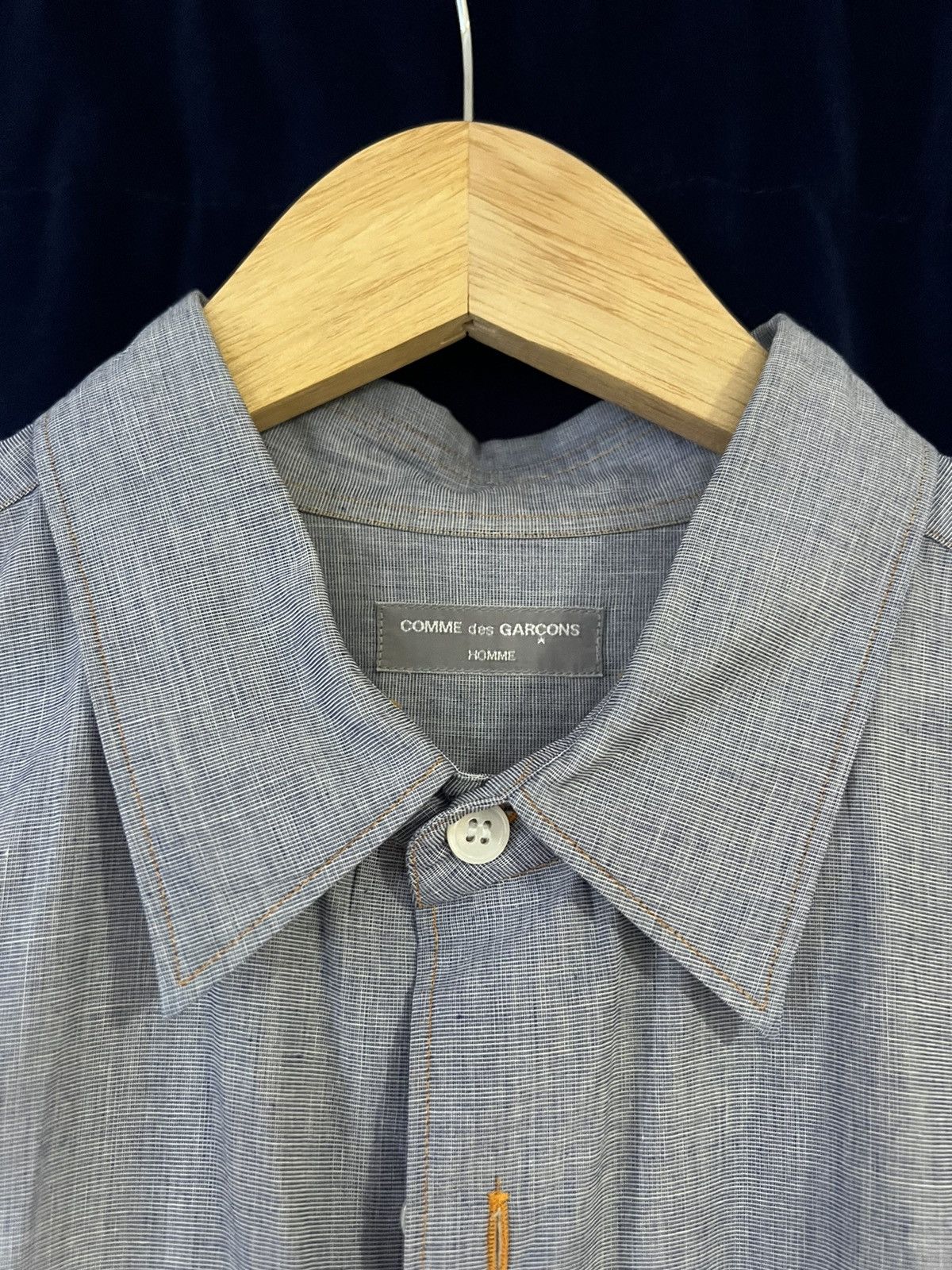 Comme des Garcons Homme Comme des Garcons Homme AD2001 Split Logo Shirt Size US S / EU 44-46 / 1 - 3 Thumbnail