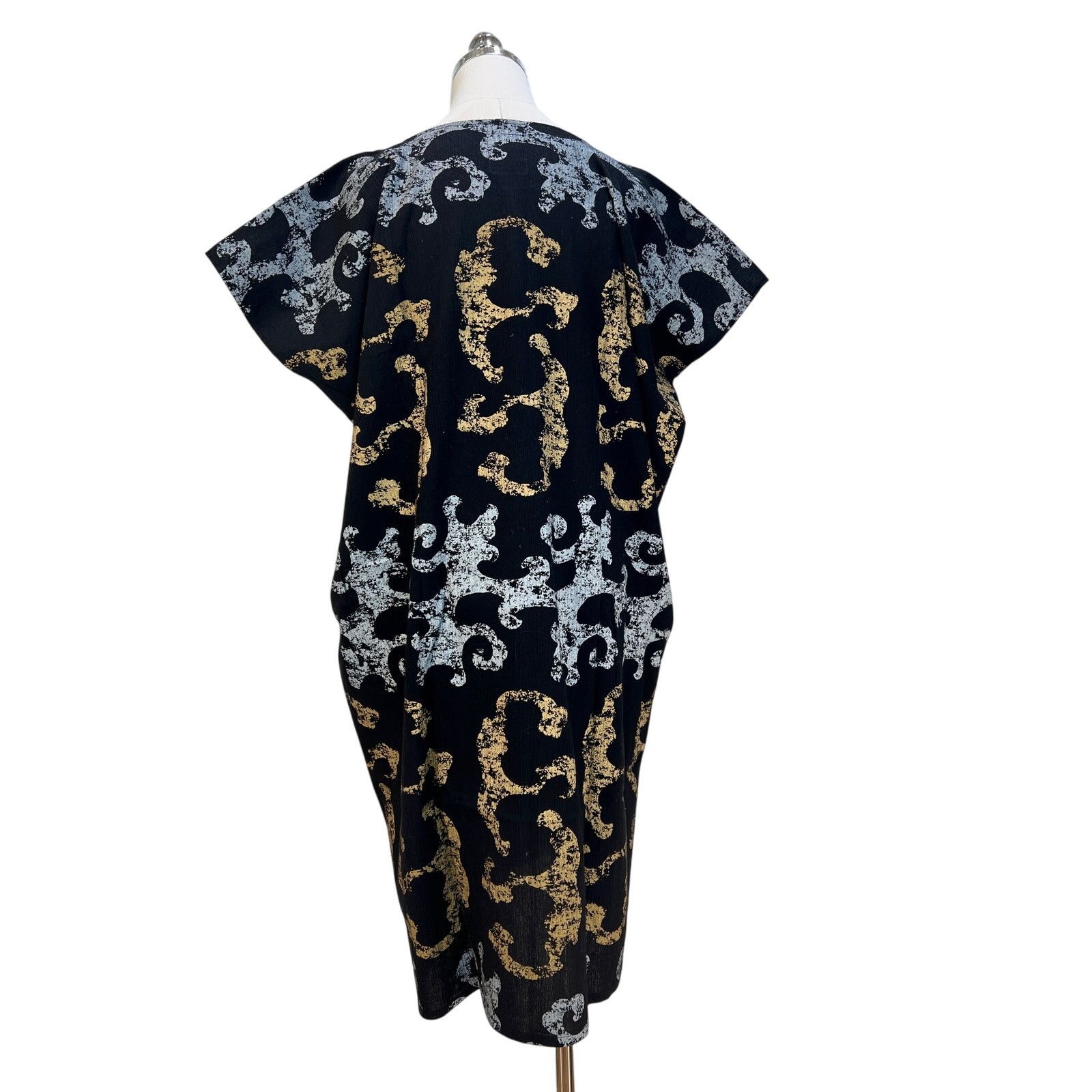 SOU SOU Sou Sou Cotton Printed Dress Japanese Black Size M / US 6-8 / IT 42-44 - 10 Thumbnail