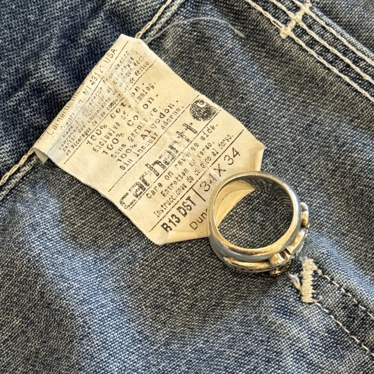 Carhartt BLUE DENIM CARHARTT PANTS Size US 34 / EU 50 - 4 Thumbnail
