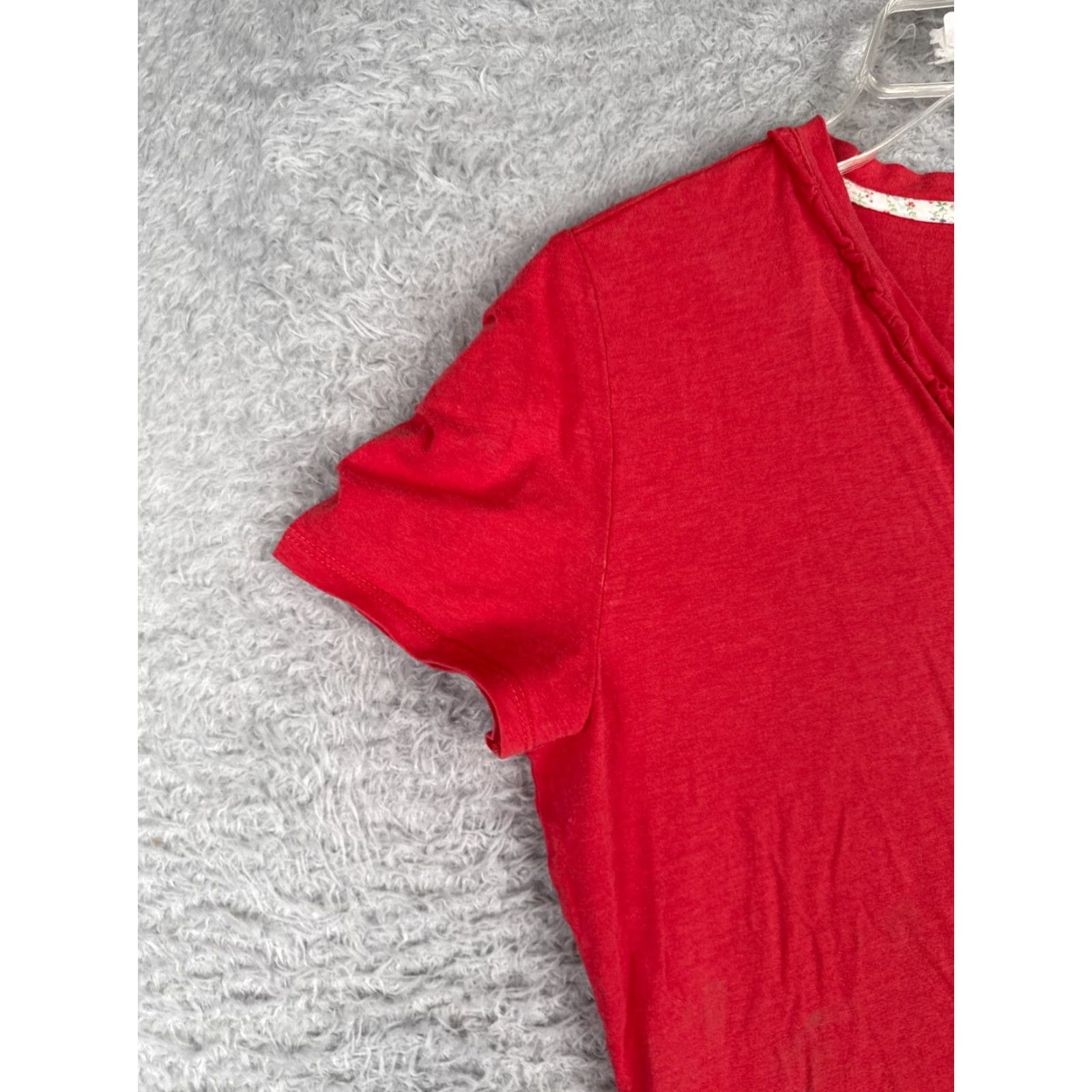 Tommy Hilfiger Tommy Hilfiger Womens T-Shirt Petite PXS Pink V-Neck Cotton Blend Casual Sports Size XS / US 0-2 / IT 36-38 - 3 Thumbnail