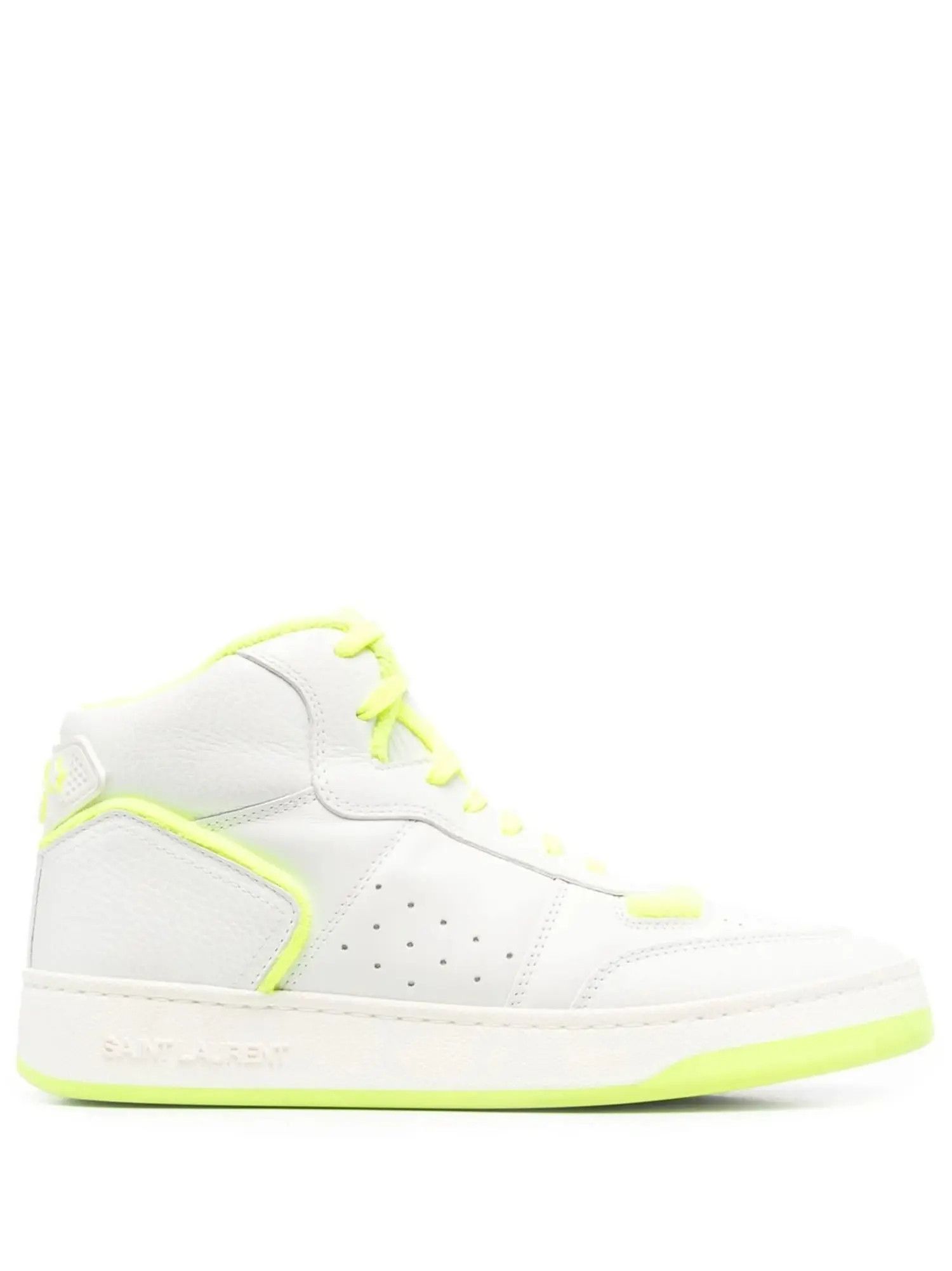 Saint Laurent Paris o1s1wg111024 SL/80 Mid-Top Sneakers Smooth Grained White Size US 5 / IT 35 - 1 Thumbnail