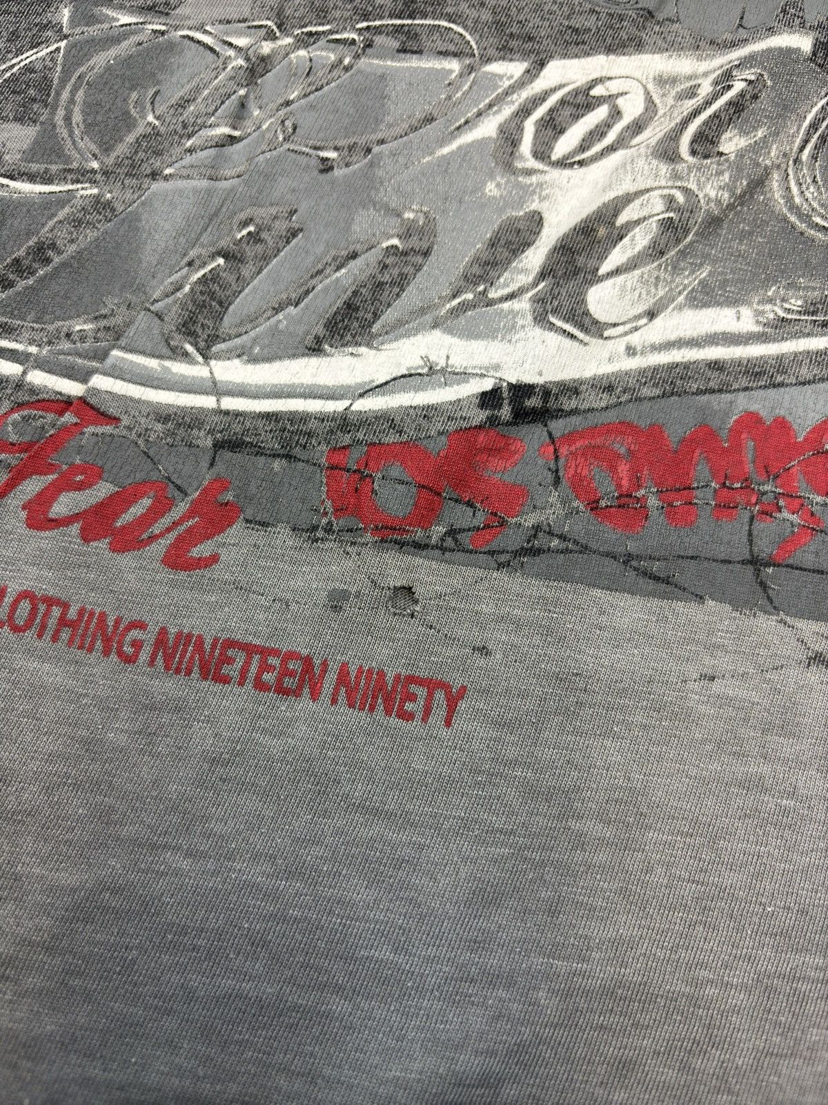 No Fear Vintage No Fear Washed Faded t shirt skull drill USA tee 90s Size US L / EU 52-54 / 3 - 6 Thumbnail