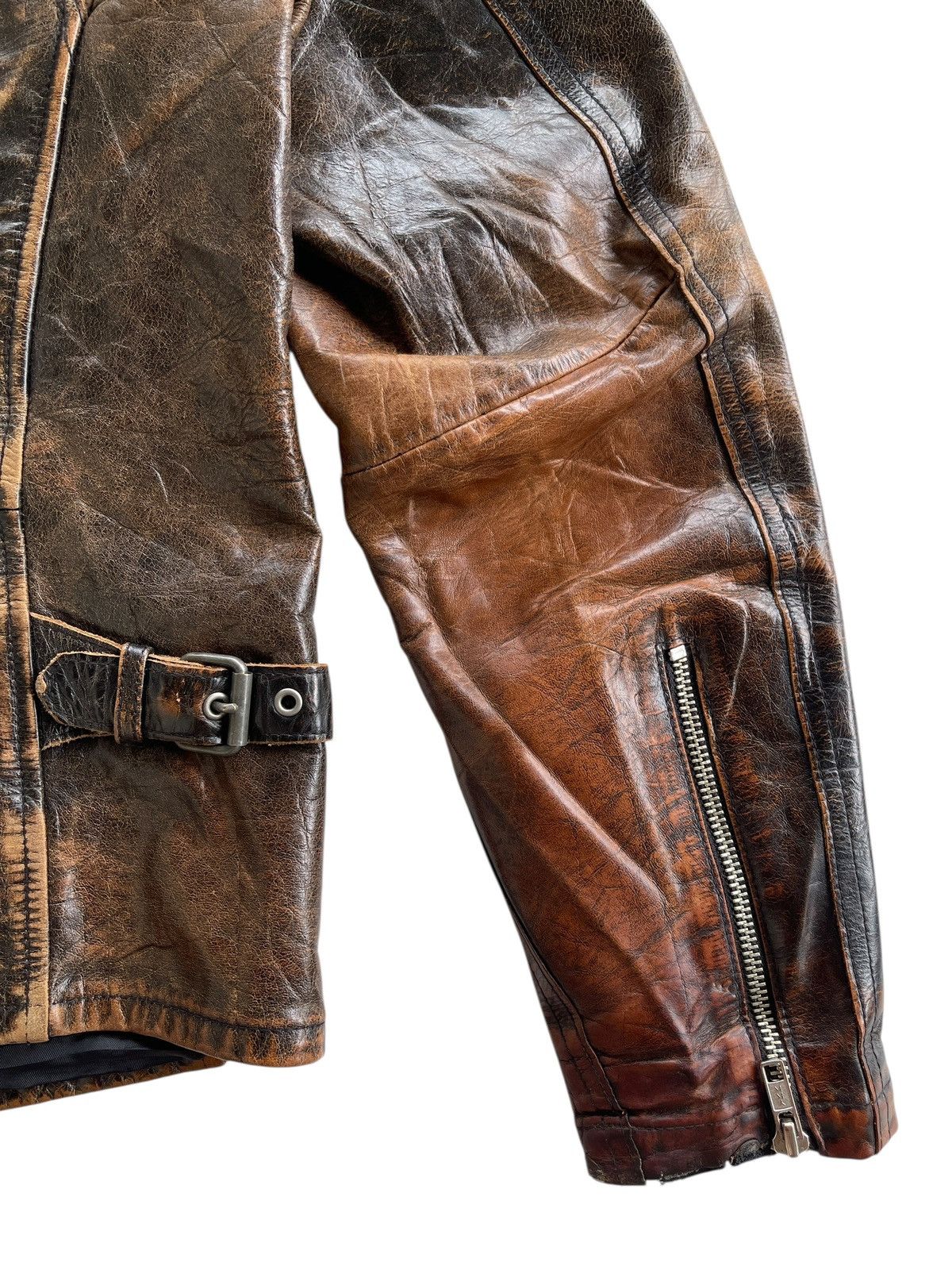 Japanese Brand Cafe Racer Biker Buffalo Leather Jacket Size US M / EU 48-50 / 2 - 12 Thumbnail
