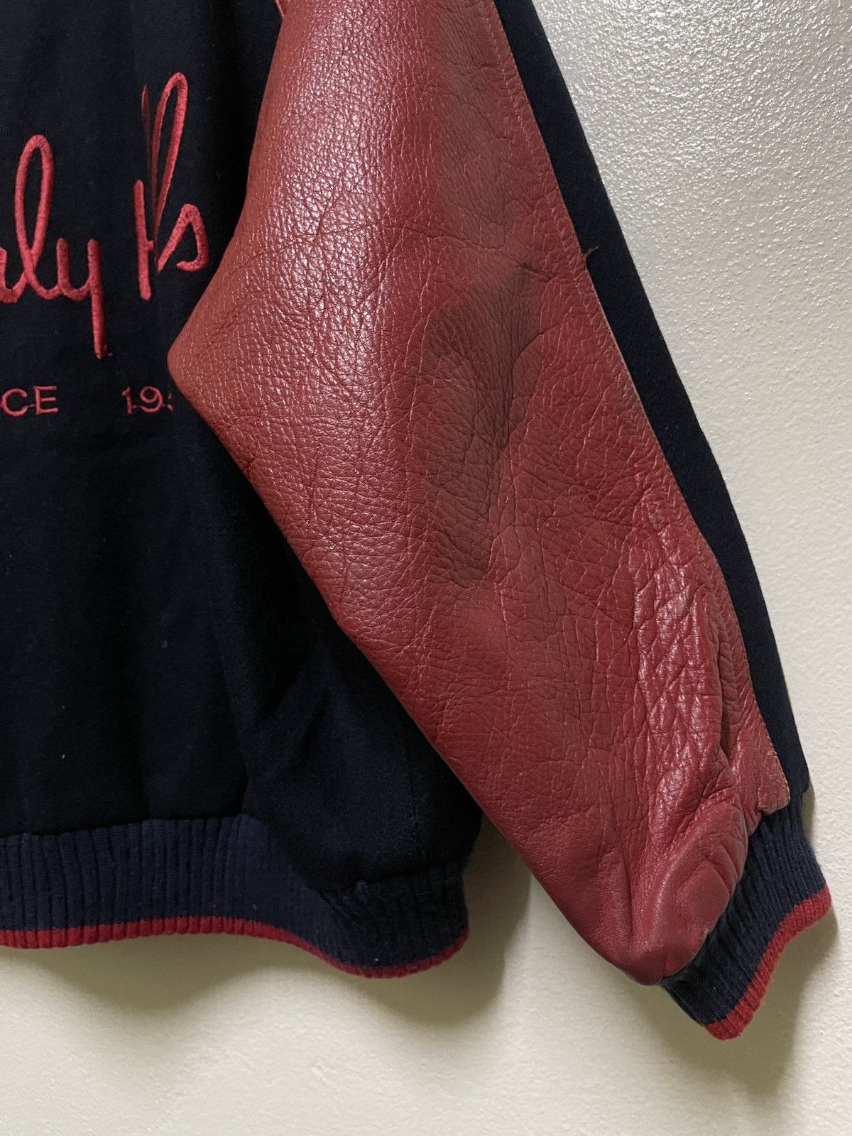 Vintage Beverly Hills Varsity Leather Jacket Size US M / EU 48-50 / 2 - 12 Thumbnail