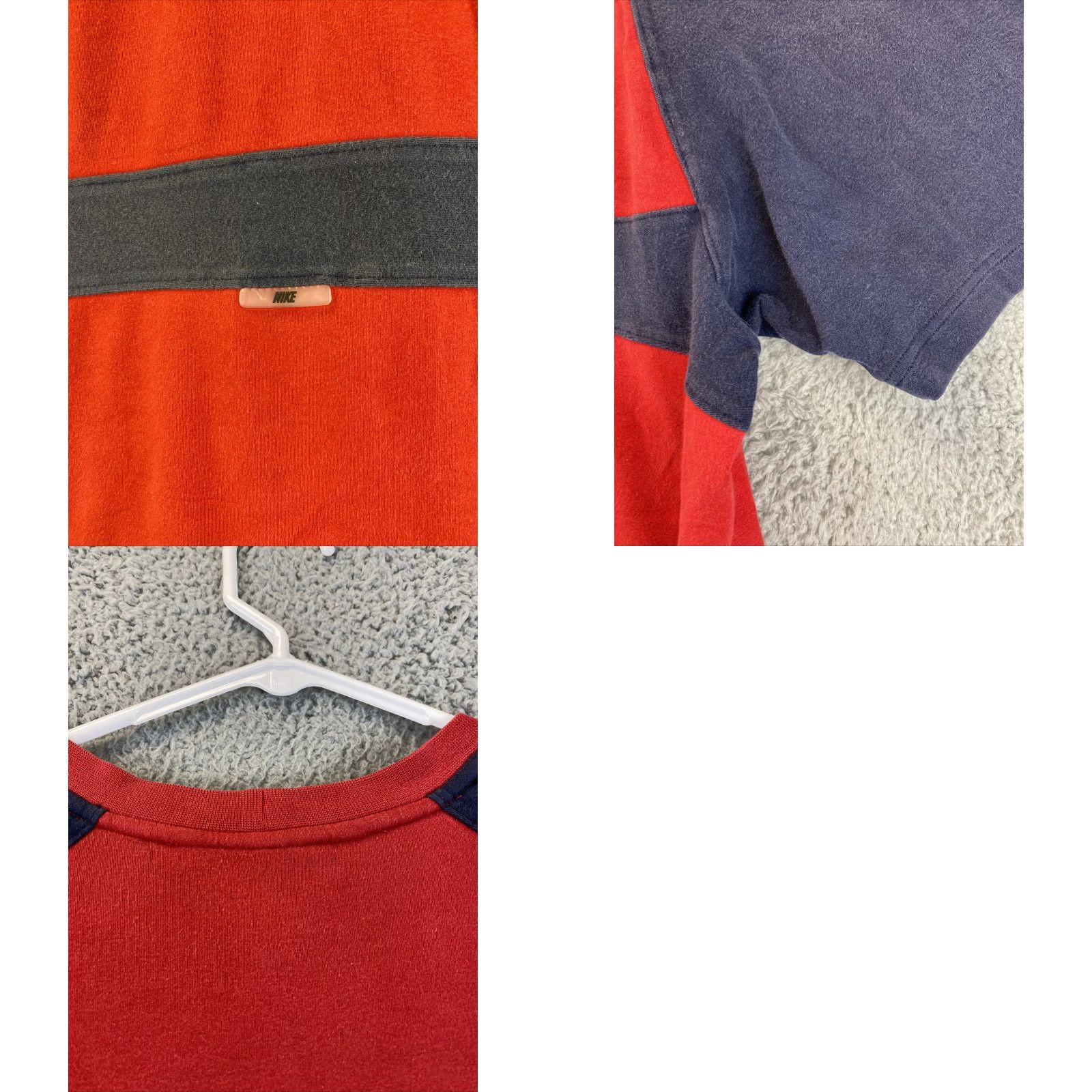 Nike VINTAGE Nike T-Shirt Mens XL Red Short Sleeve Navy 60-1 Metal Size US XL / EU 56 / 4 - 8 Thumbnail