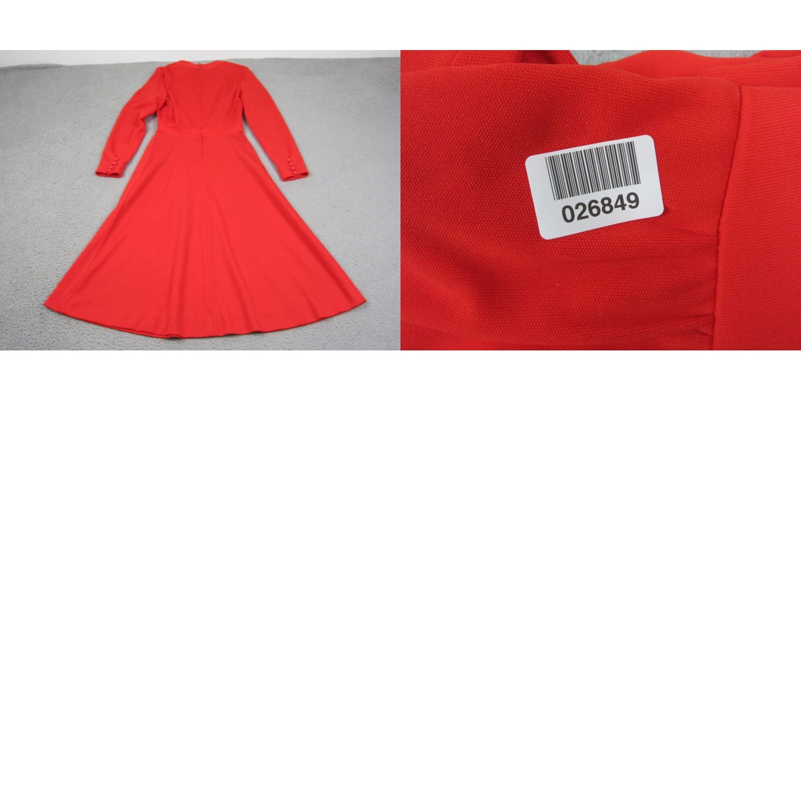 Vintage VINTAGE Butte Knit Mod Dress Womens XS Red A-Line 60s 70s Knit Midi V-Neck 3/4 Sleeve Retro Size XS / US 0-2 / IT 36-38 - 9 Thumbnail