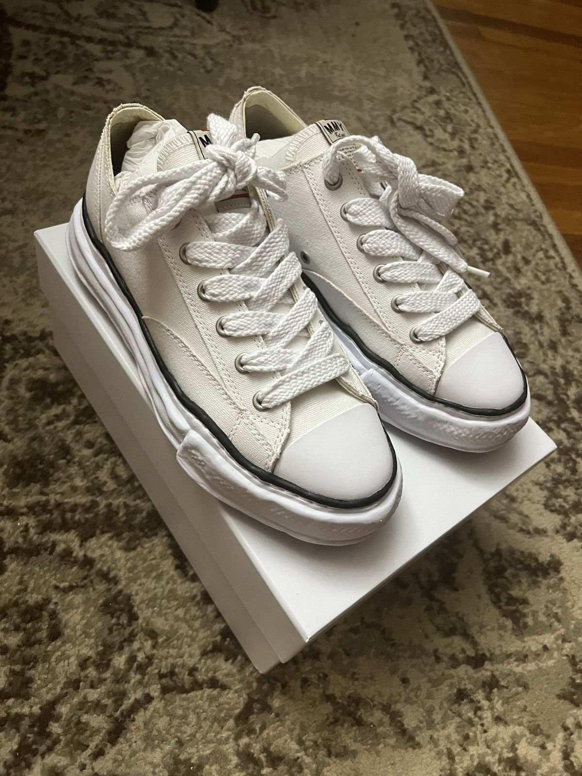 MIHARA YASUHIRO｜ (I12PO502 WHITE) Buy Maison Mihara Yasuhiro Peterson OG Sole Canvas Low