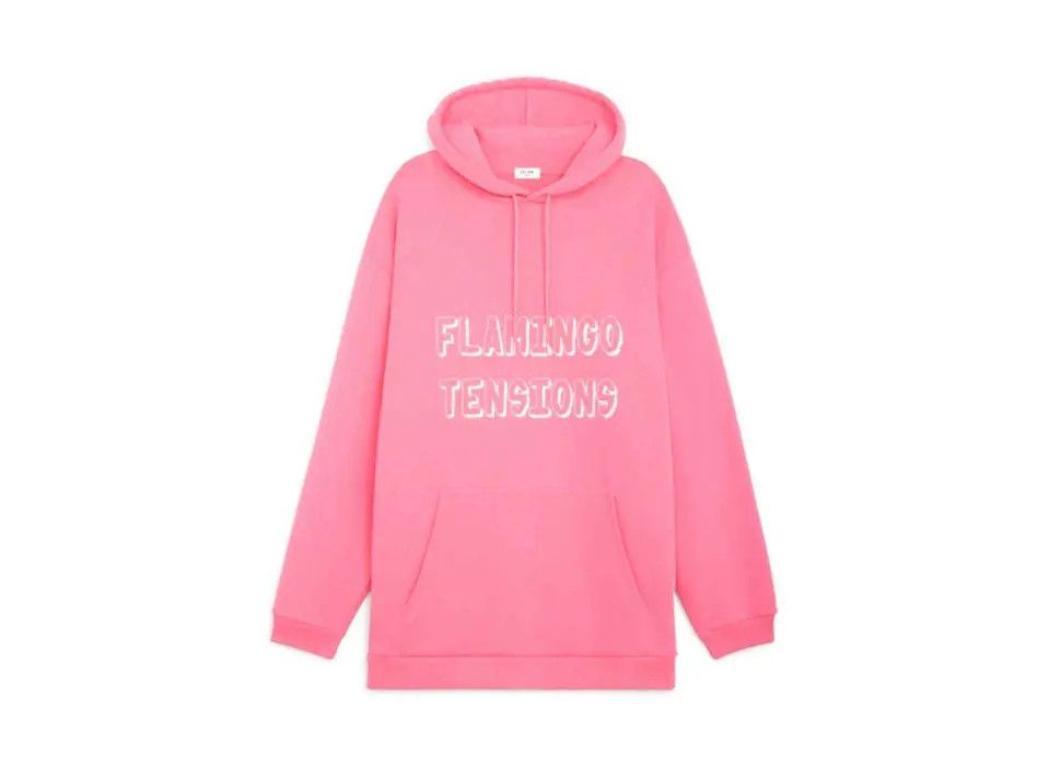 image of Celine O1W1Db10324 Hoodie In Pink, Men's (Size XL)