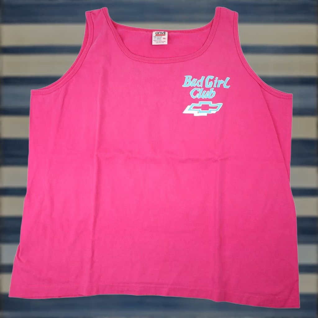 Pinko VINTAGE Chevy "Bad Girl Club" Graphic Tank Top Pink Women XL Tank Shirt Size XL / US 12-14 / IT 48-50 - 1 Thumbnail