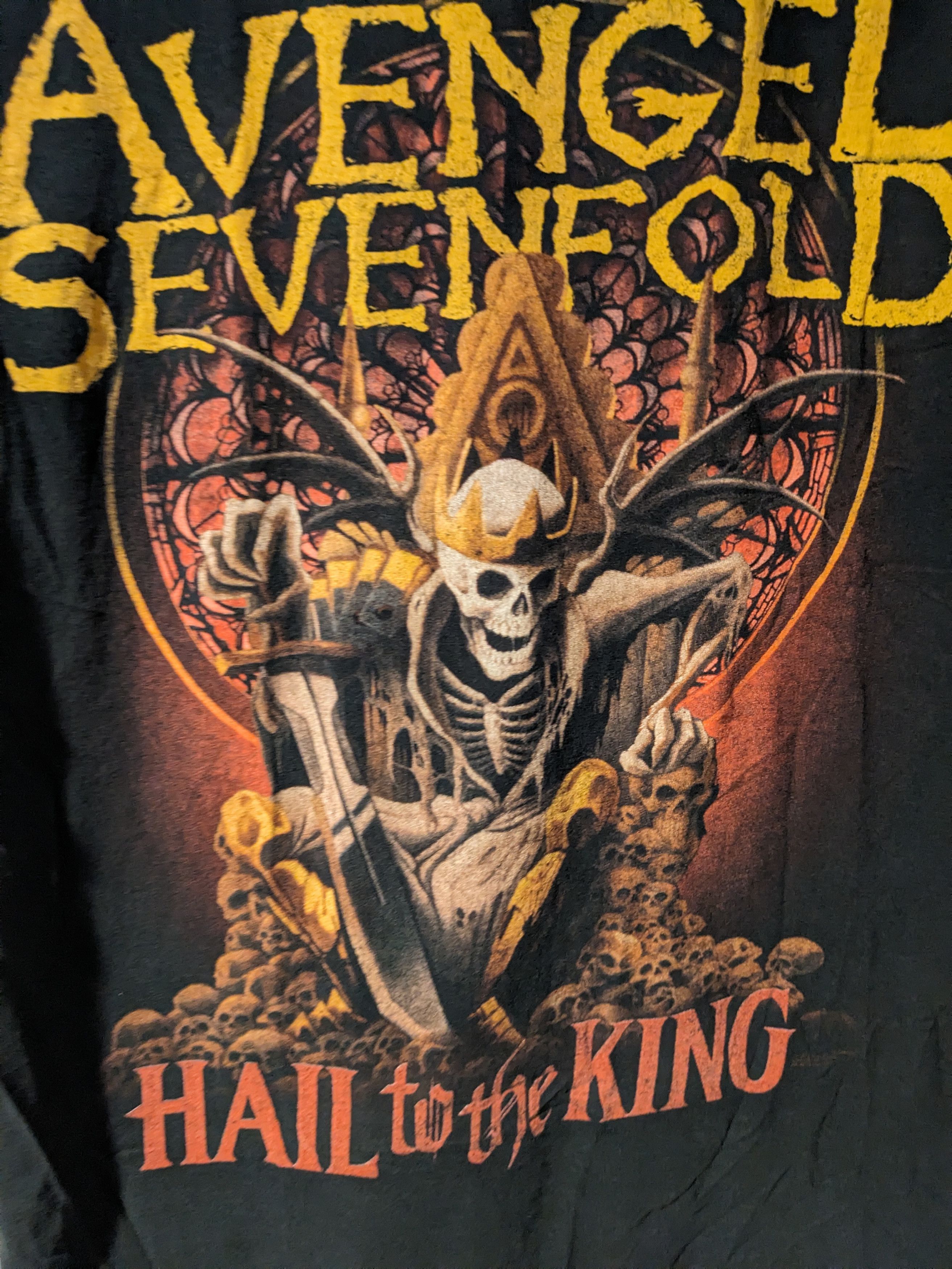 Band Tees × Hot Topic × Vintage Vintage 2013 Avenged Sevenfold Hail to the King Band T-Shirt Size US M / EU 48-50 / 2 - 2 Thumbnail