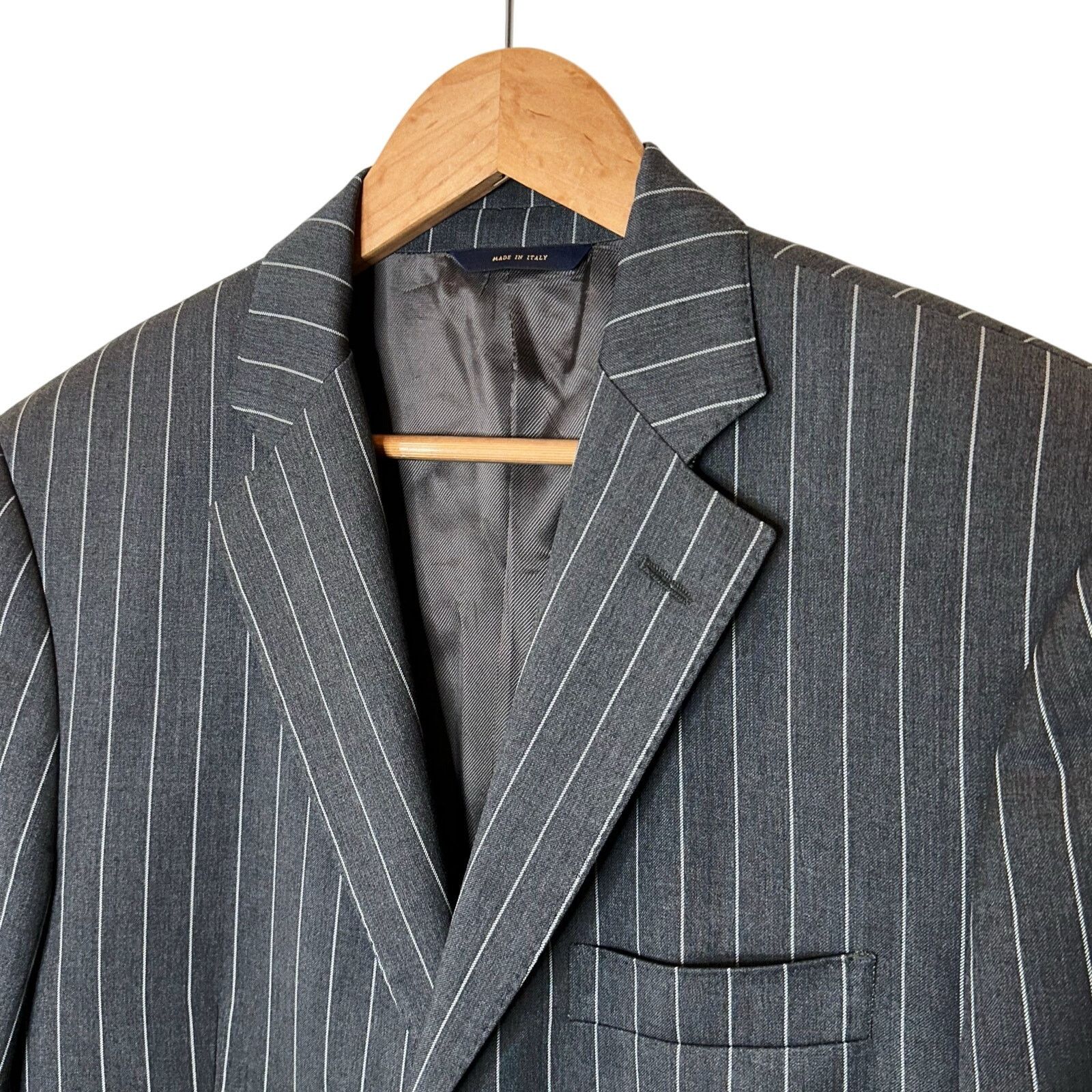 Brooks Brothers Brooks Brothers Regent Fit Wool Pinstripe 1818 Suit Blazer Size 40L - 4 Thumbnail