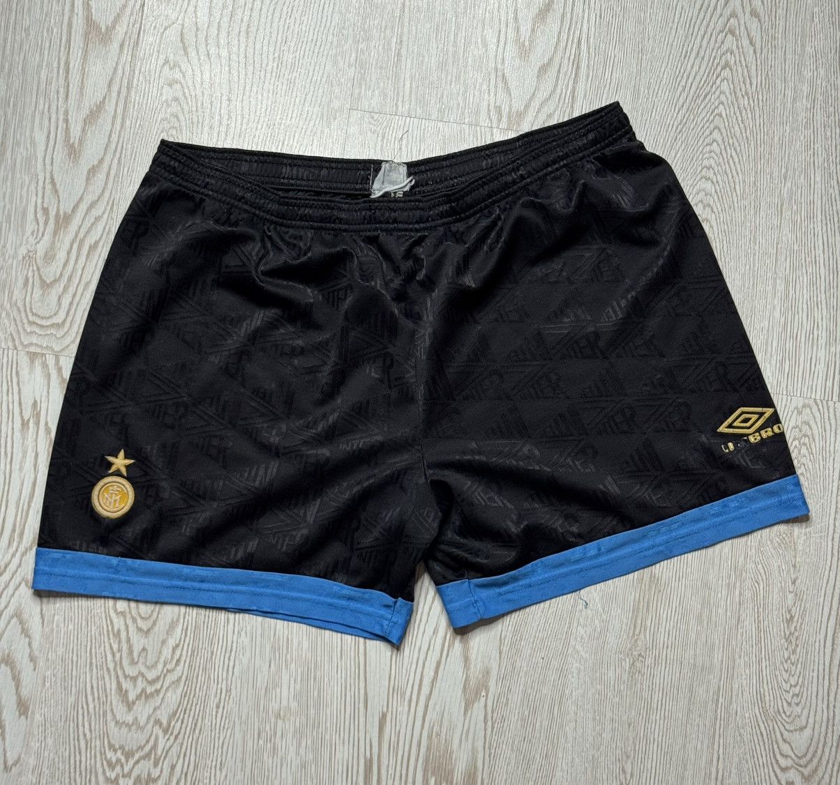 Umbro Vintage 90s Inter Milan Soccer Shorts Football shorts Size US 32 / EU 48 - 1 Thumbnail
