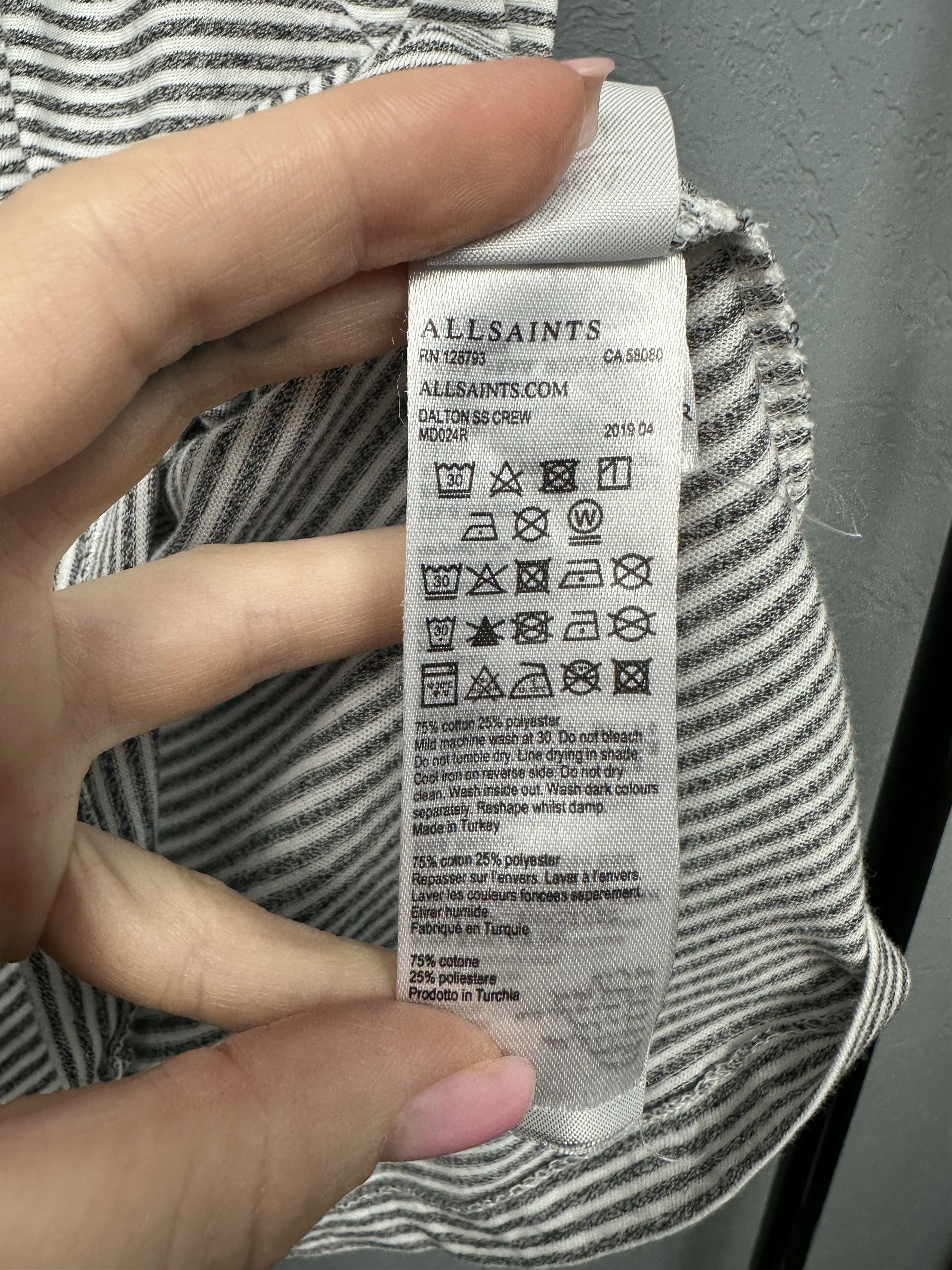 Allsaints Allsaints Mens Dalton Crew Neck T-Shirt Size US S / EU 44-46 / 1 - 5 Thumbnail