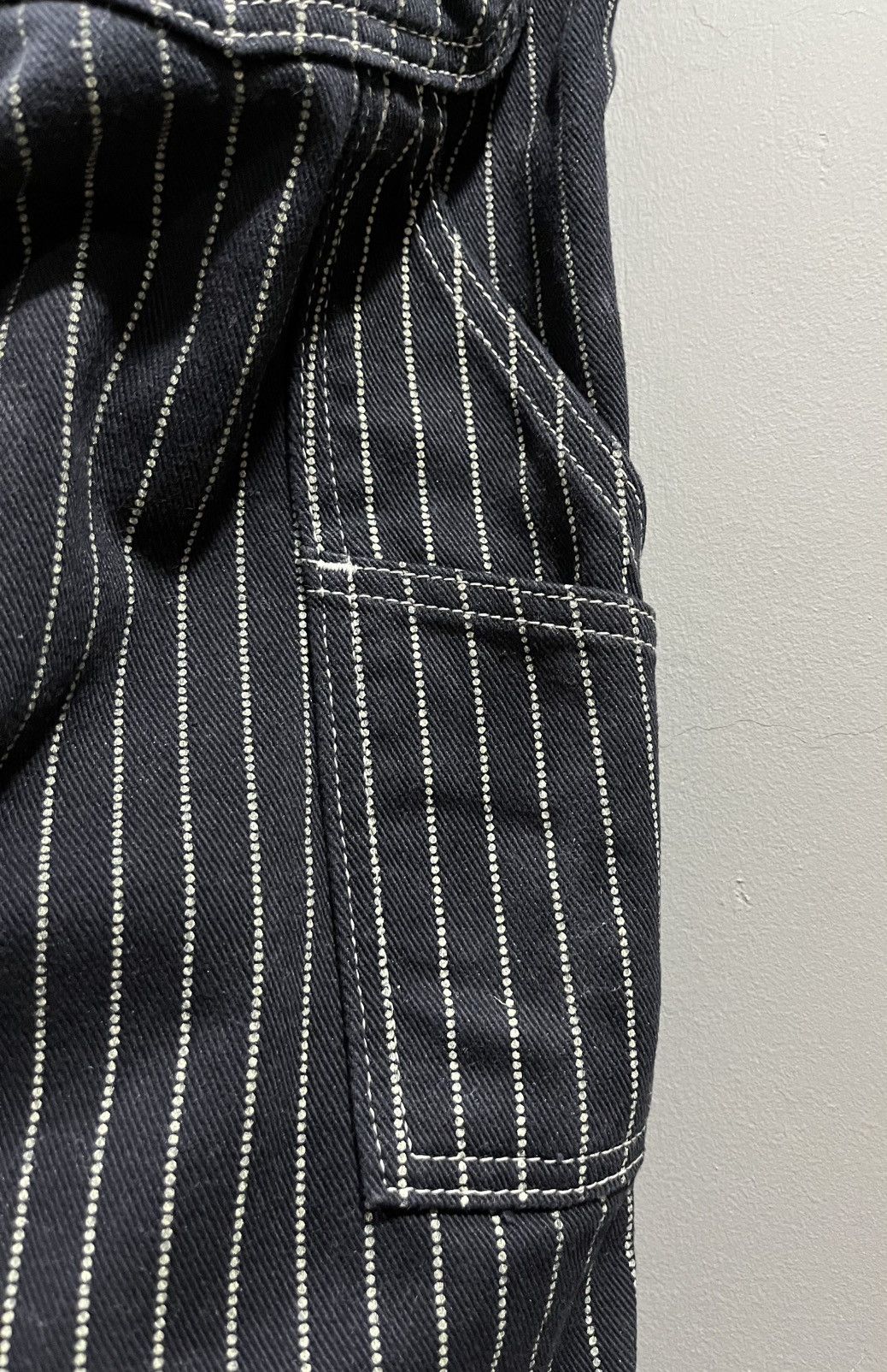 Vanson Leathers Vanson Leather Wabash Stripe Buckle Back Carpenter Pants Size US 31 - 10 Thumbnail