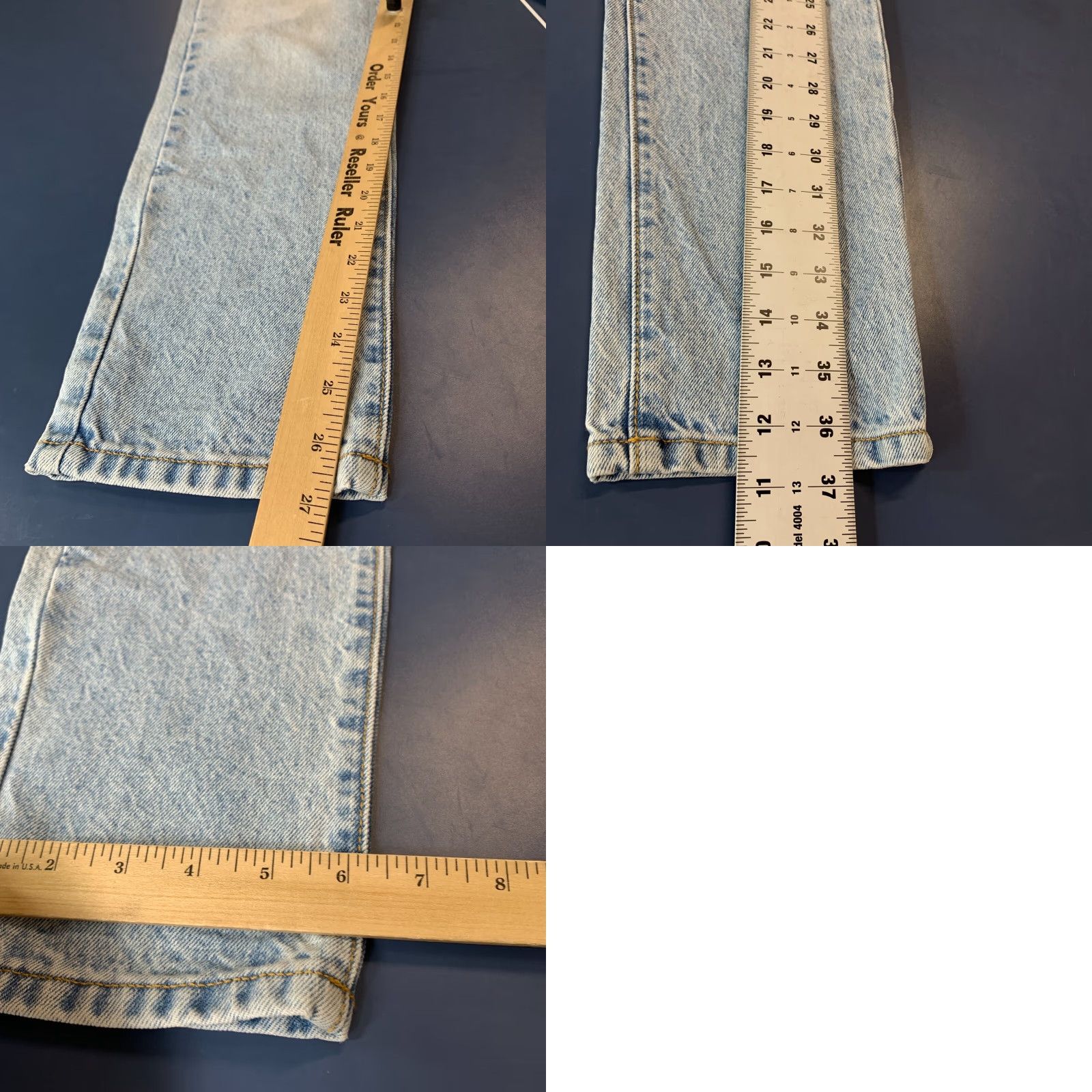 Vintage Revice Blue Denim Jeans Womens Size 27 Zipper Front To Back Light Wash Fit 28x27 Size 27" / US 4 / IT 40 - 9 Thumbnail