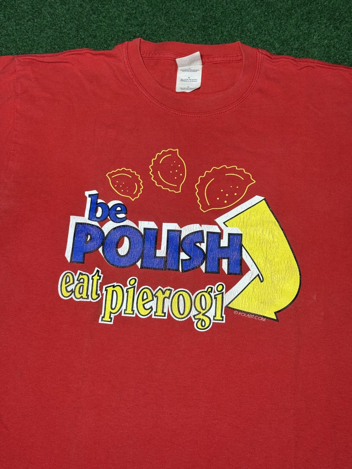 Gildan × Vintage Y2K Be Polish Eat Pierogi Funny Polish Food T Shirt Size US M / EU 48-50 / 2 - 2 Thumbnail
