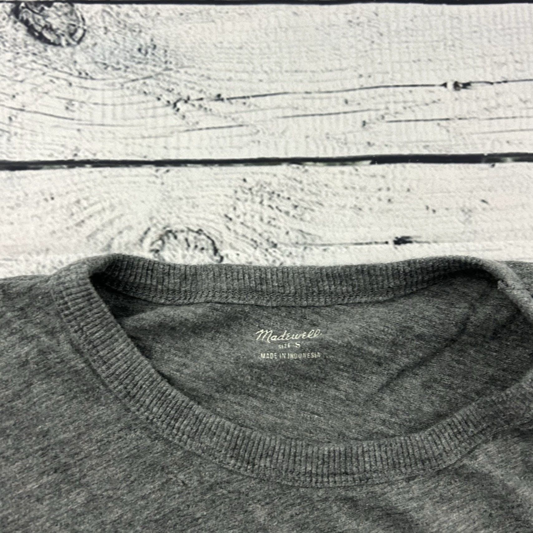 Madewell Madewell Short Sleeve T Shirt Women S Gray Shirt Women's Small Gray Madewell Short Sleeve T Shirt Women S Gray Size S / US 4 / IT 40 - 2 Thumbnail