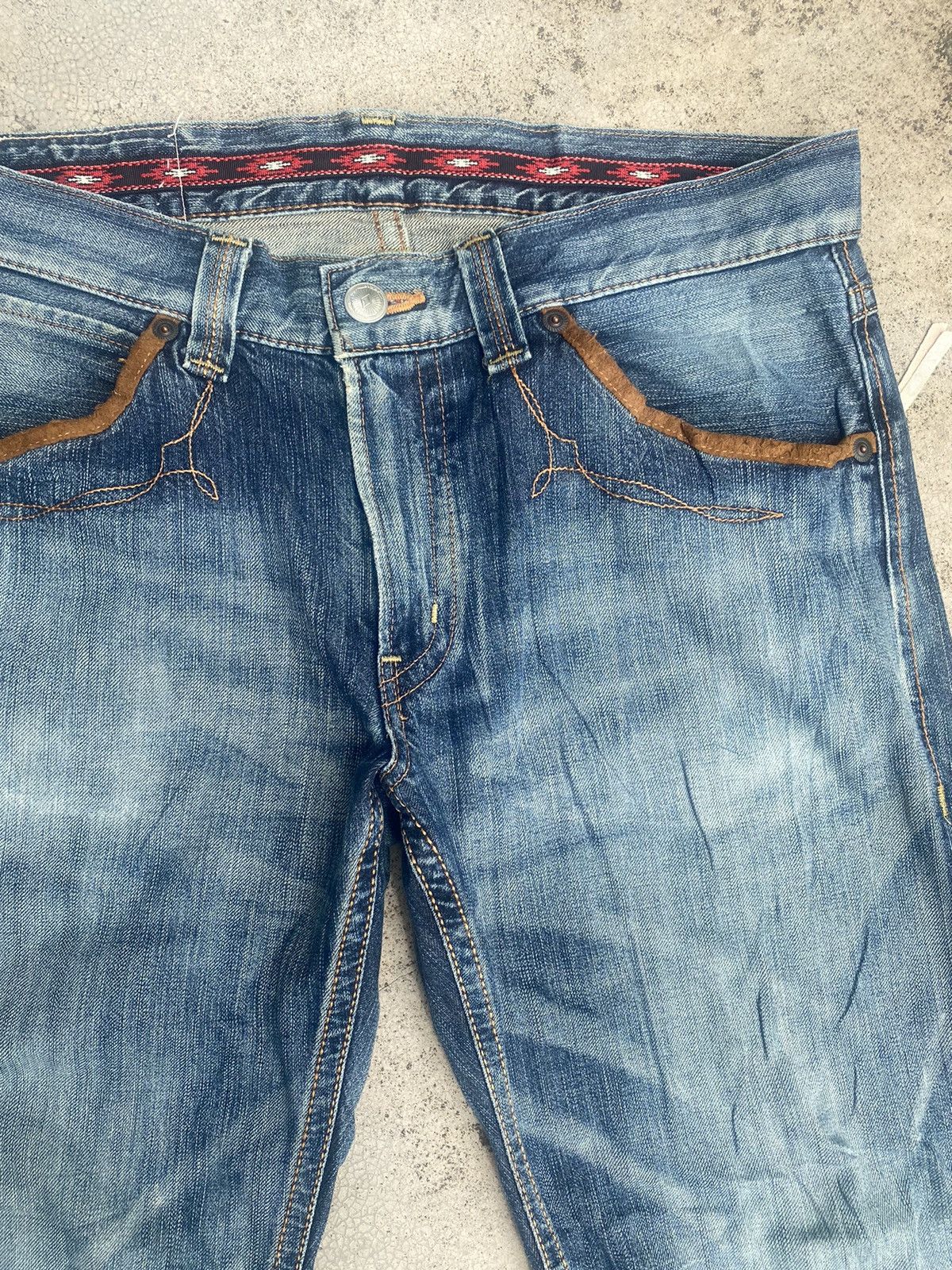 Edwin × Japanese Brand × Vintage Vintage y2k Edwin Faded Loose Denim Jeans Size US 36 / EU 52 - 7 Thumbnail