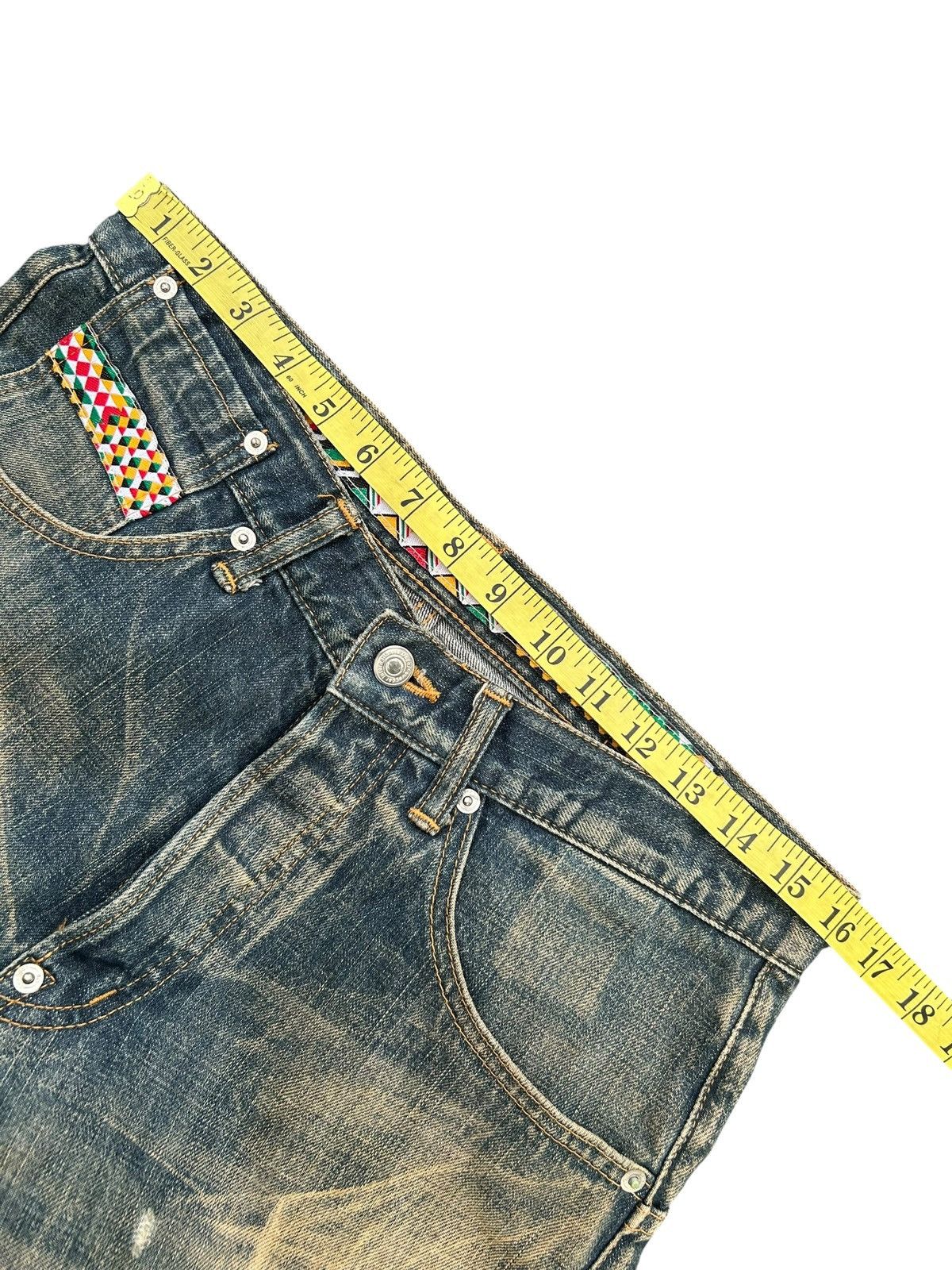 Kapital Japanese Brand Swagger Rusty Mudwash Buckle Back Denim Jeans Size US 32 / EU 48 - 19 Thumbnail