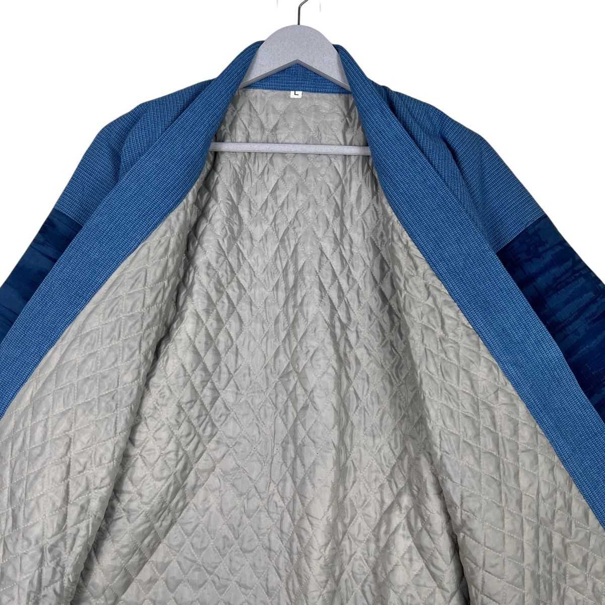 Indigo 🔥 80s VINTAGE INDIGO KIMONO HANTEN JACKET Size US L / EU 52-54 / 3 - 12 Thumbnail
