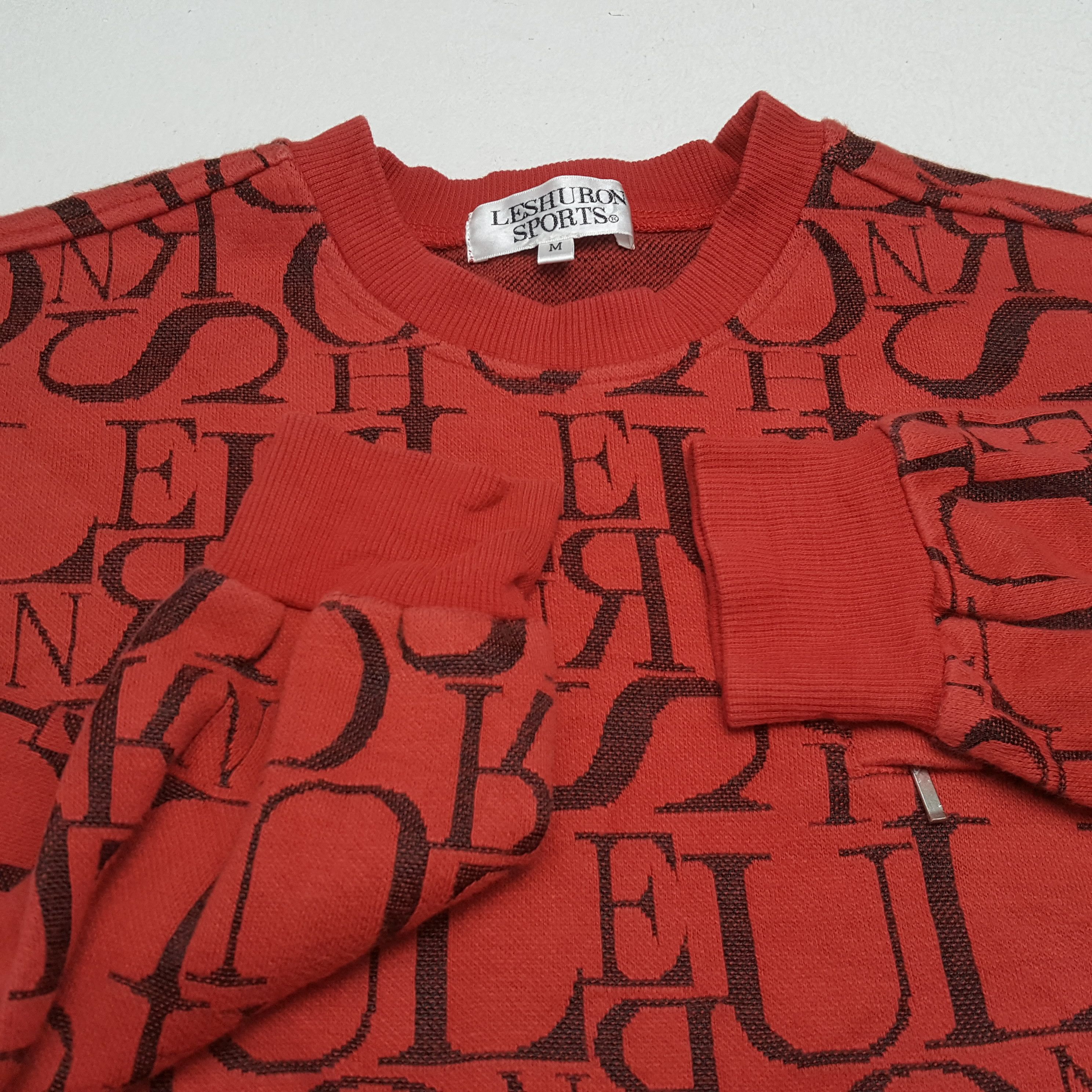 Vintage LESHURON SPORTS Fullprint Design Fashion Style Sweatshirt Size US M / EU 48-50 / 2 - 8 Thumbnail