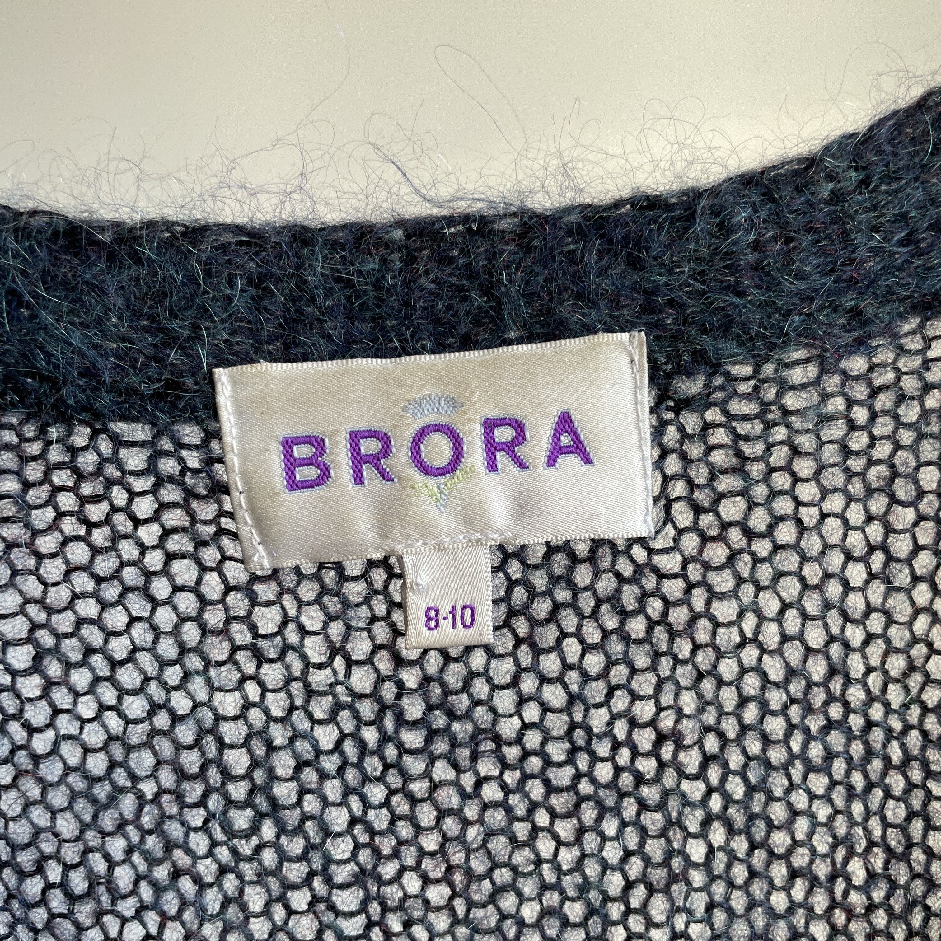 Other Brora Superkid Mohair Mesh Knit Open Front Womens Cardigan Size S / US 4 / IT 40 - 7 Thumbnail