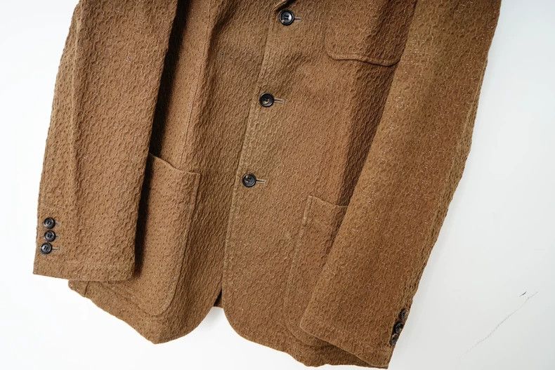Comme des Garcons Comme Des Garcons Silver Texture Coat Jacket Size US M / EU 48-50 / 2 - 4 Thumbnail
