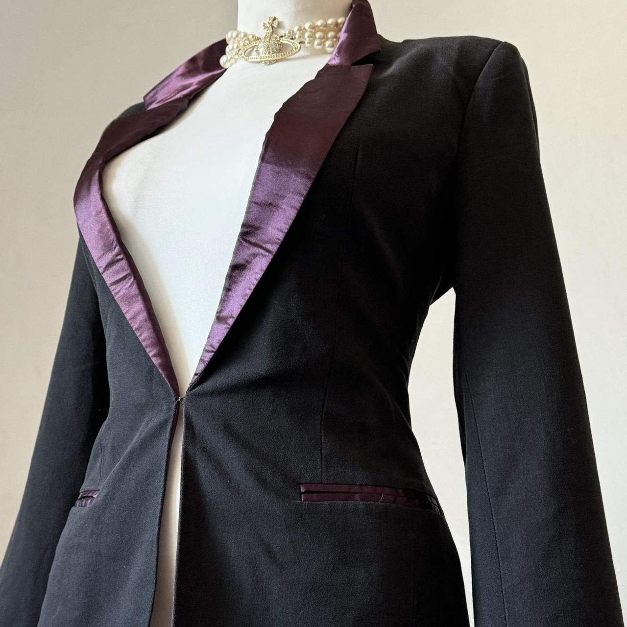 Vintage Iconic vintage gothic avant garde satin jacket Size M / US 6-8 / IT 42-44 - 3 Thumbnail