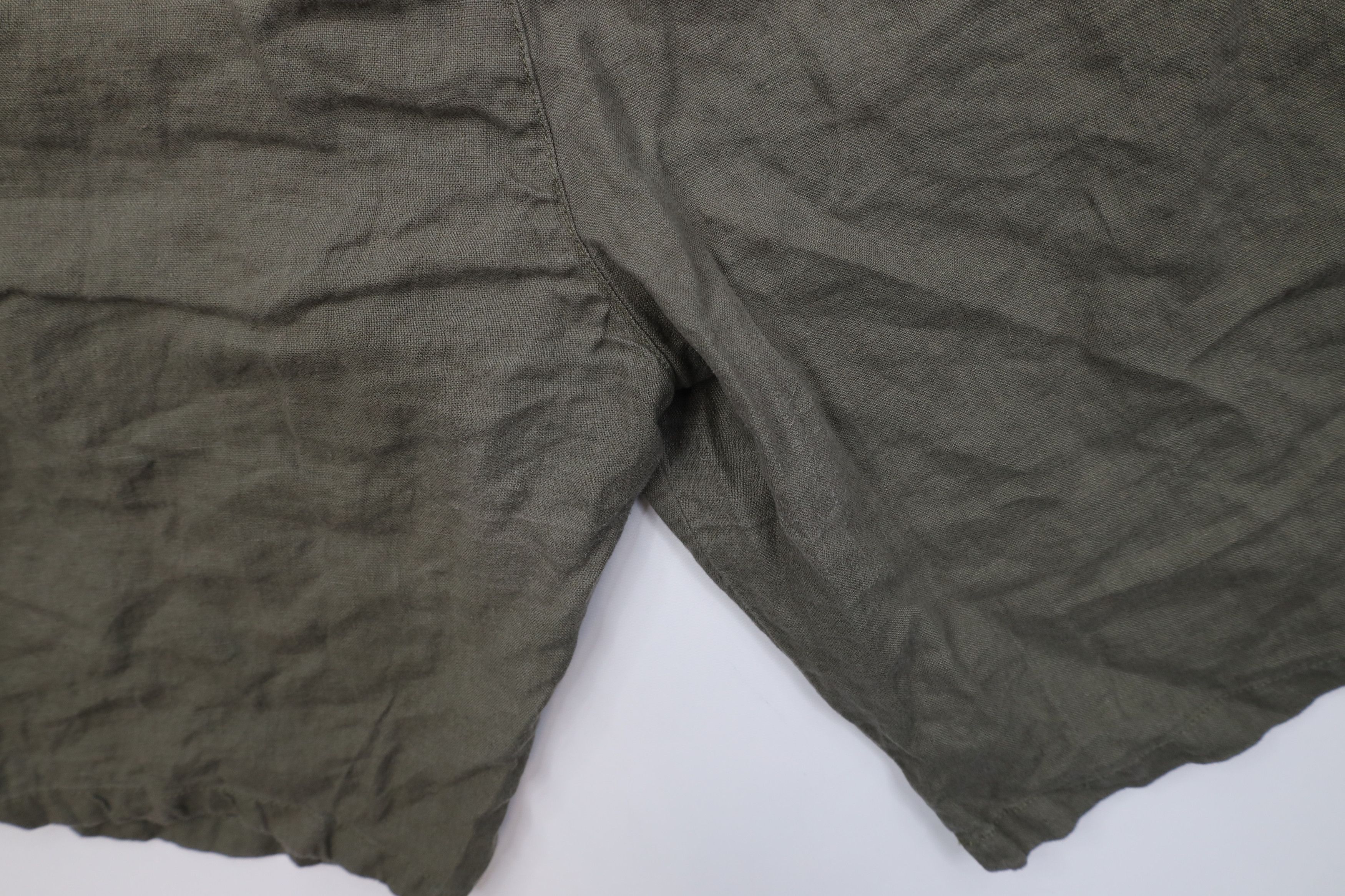 Vintage Vintage Y2K Streetwear Pure Linen Harem Beach Shorts Green Size US 40 / EU 56 - 13 Thumbnail