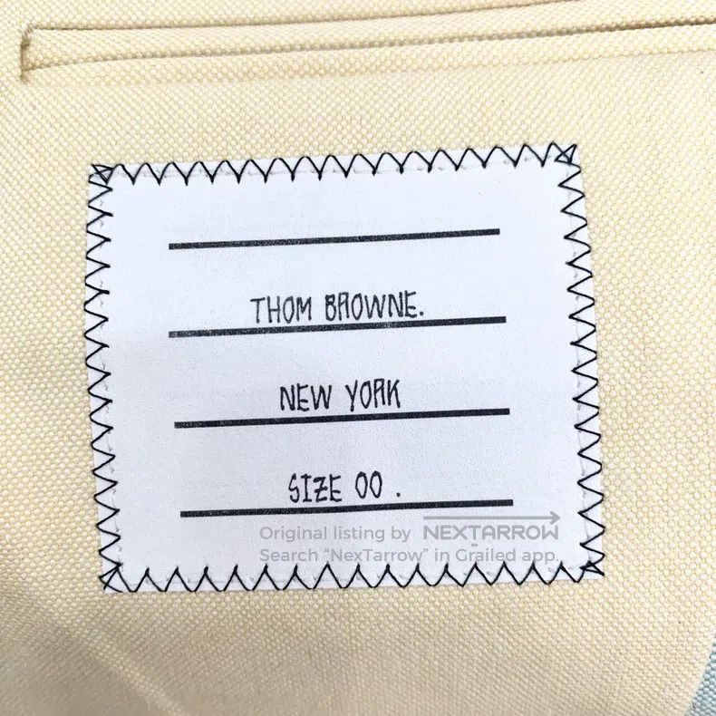 Thom Browne Thom Browne size 00 Flap-collared mint-green cotton suit ja Size 36R - 6 Thumbnail