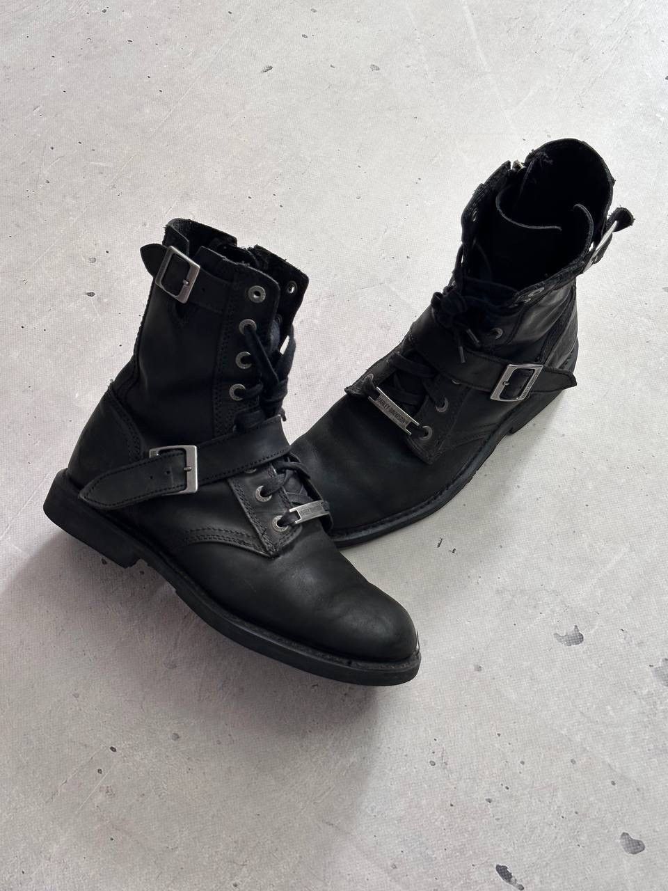 Harley Davidson Harley Davidson Engineer Biker Boots Black Leather Men EU 42 Size US 9 / EU 42 - 4 Thumbnail