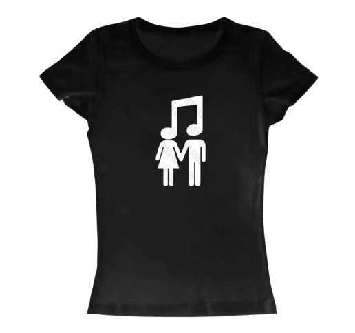 Other Streetwear Vintage Y2K Music Note Print Women T-Shirt Punk Size L / US 10 / IT 46 - 1 Thumbnail