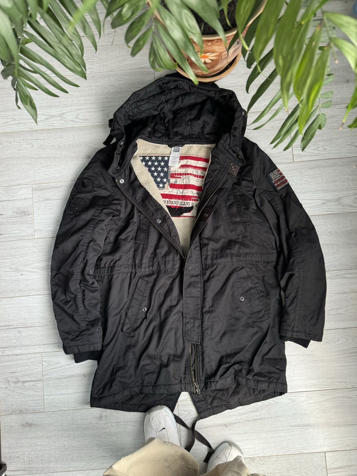 True religion parka jacket hotsell