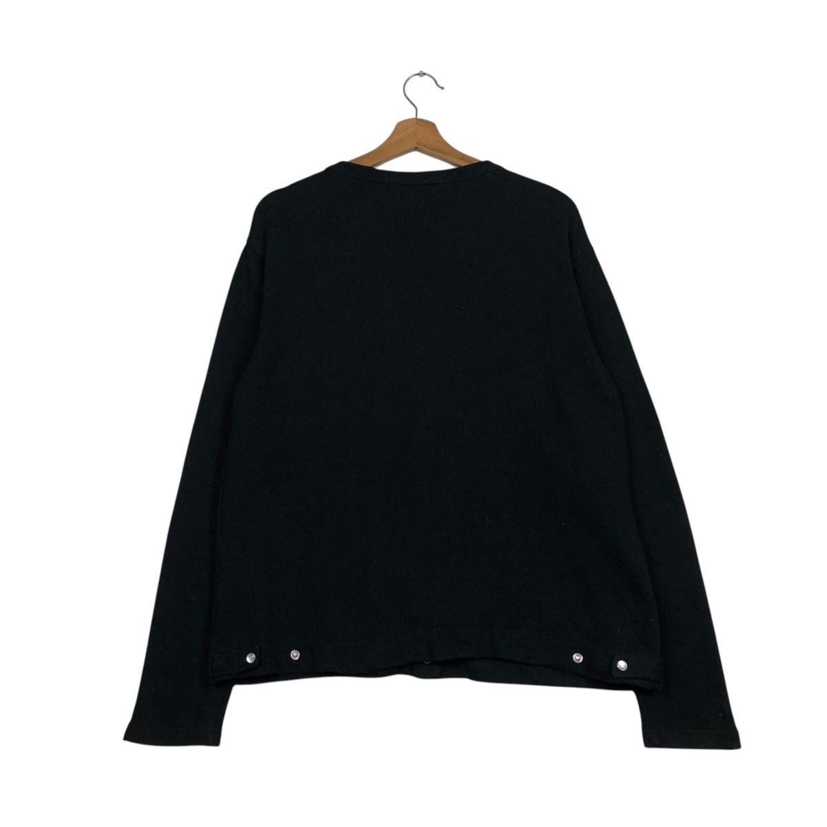 Japanese Brand OMNES Classic Black Knitwear Button Cardigan Issey Miyake Size US M / EU 48-50 / 2 - 9 Thumbnail